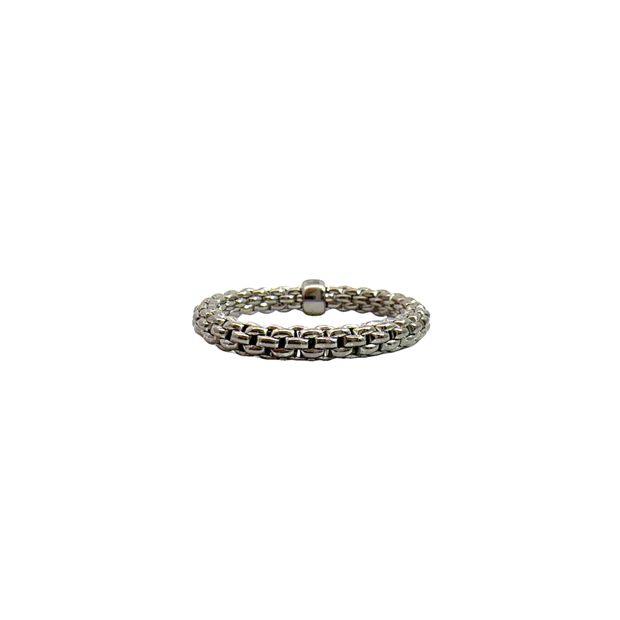 Estate FOPE Essentials Collection Flex'it  18k White Gold Ring