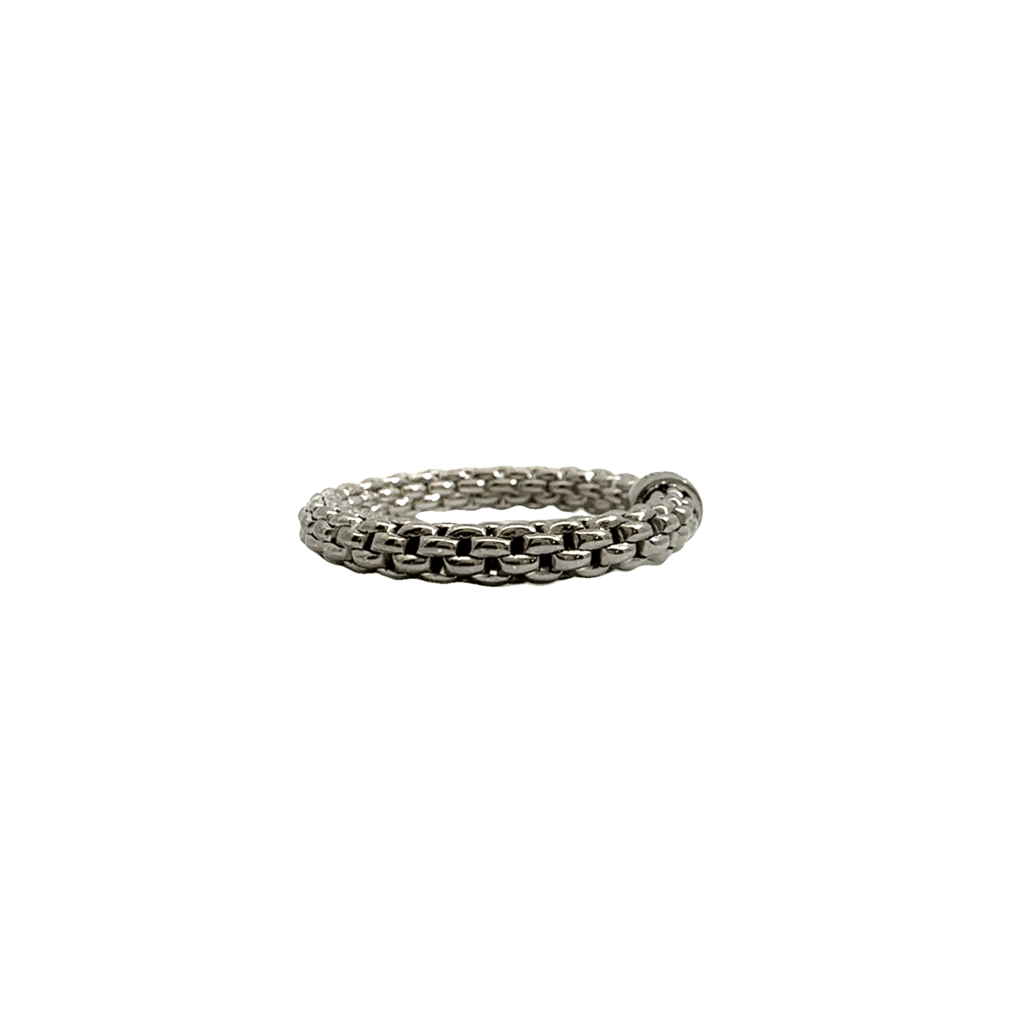 Estate FOPE Essentials Collection Flex'it  18k White Gold Ring