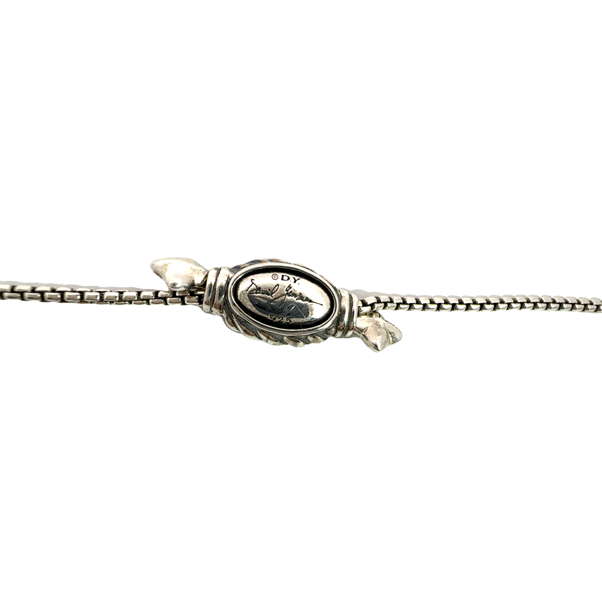 Estate David Yurman Crossover Pendant Slider Clasp Necklace