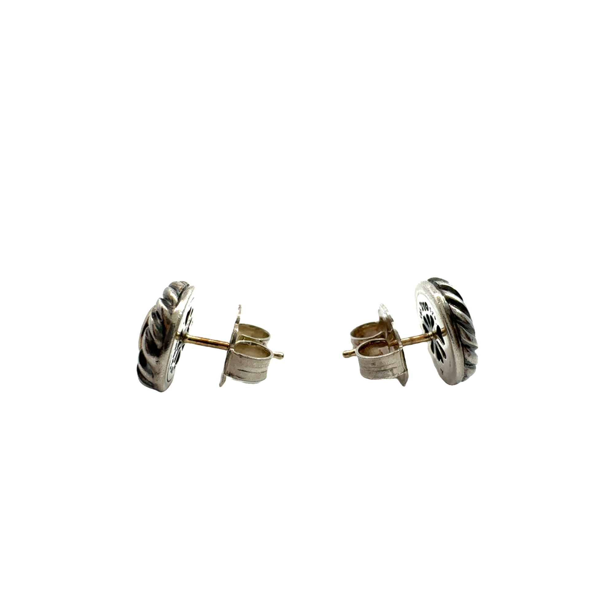 Estate David Yurman Sterling Silver Topaz Earrings