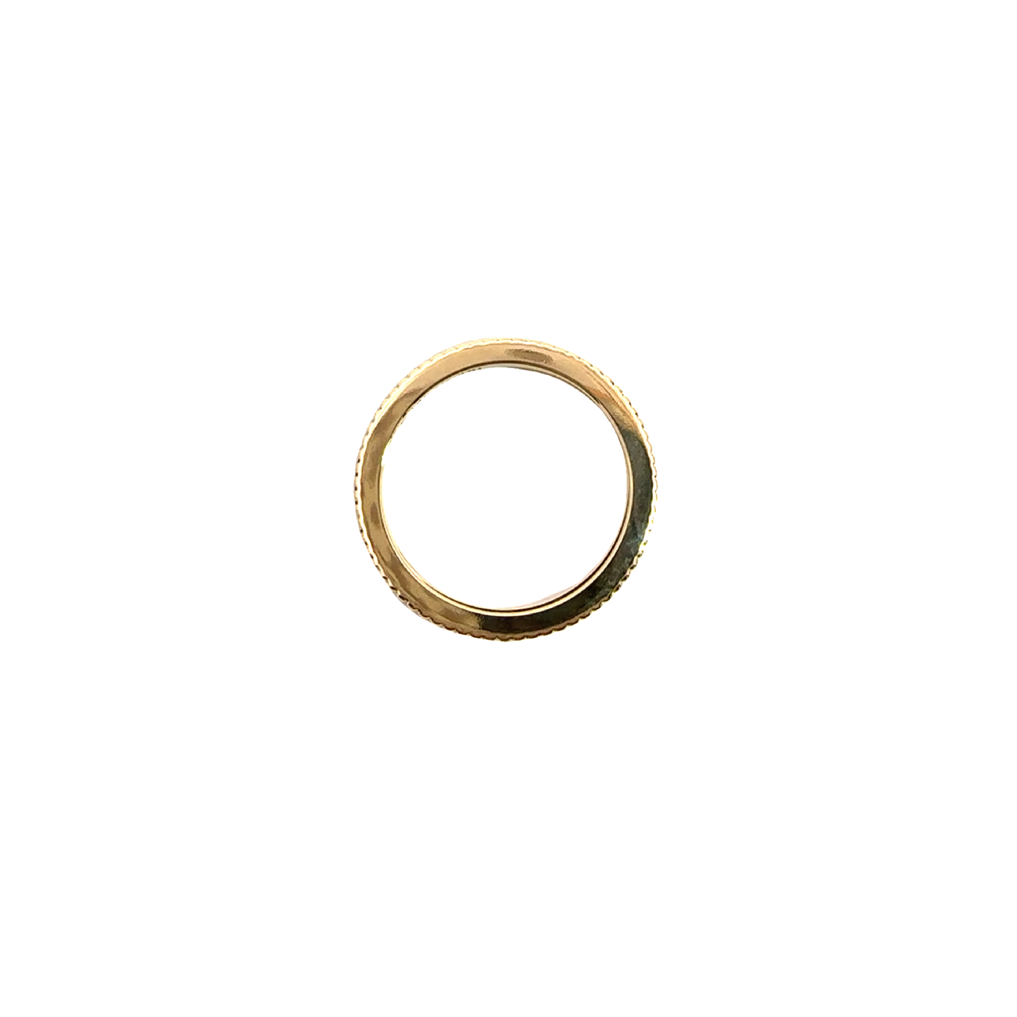 Estate 18k Yellow Gold Beaded Band Rings