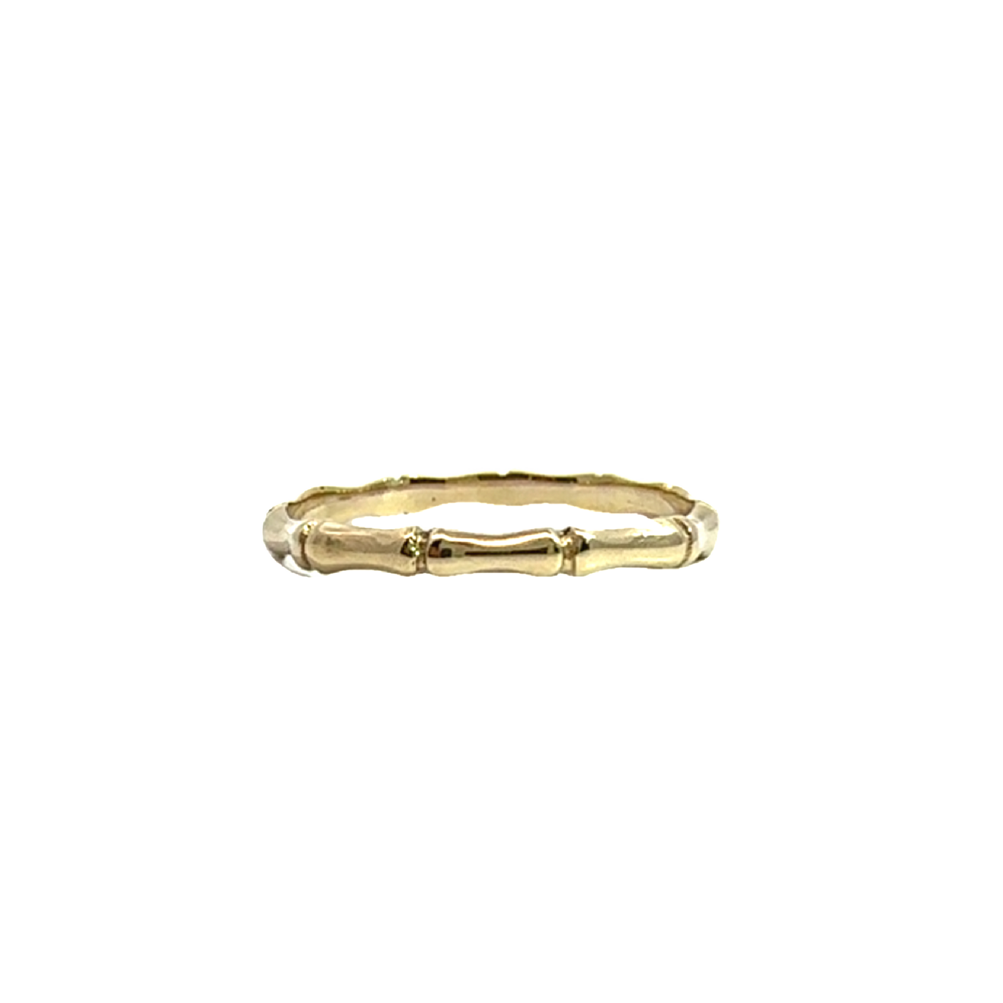 Estate 14k Yellow Gold Bamboo Band Ring