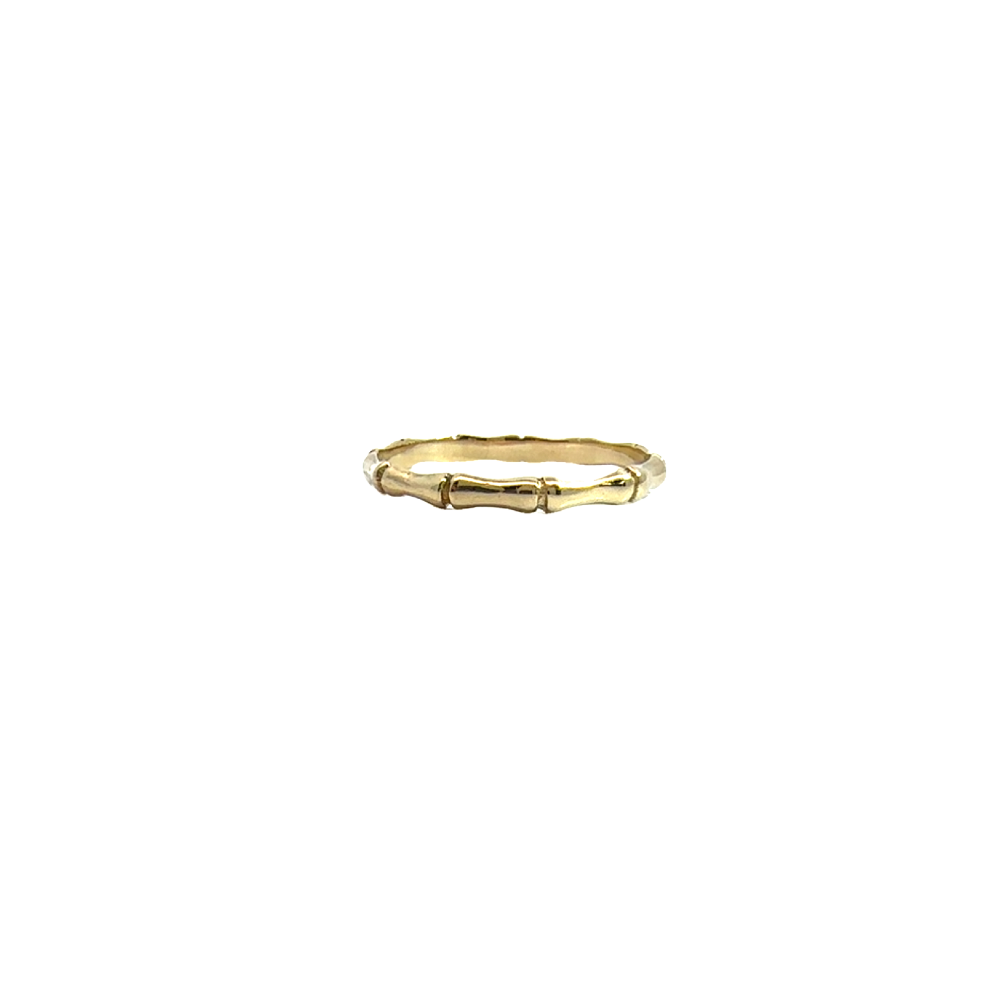 Estate 14k Yellow Gold Bamboo Band Ring