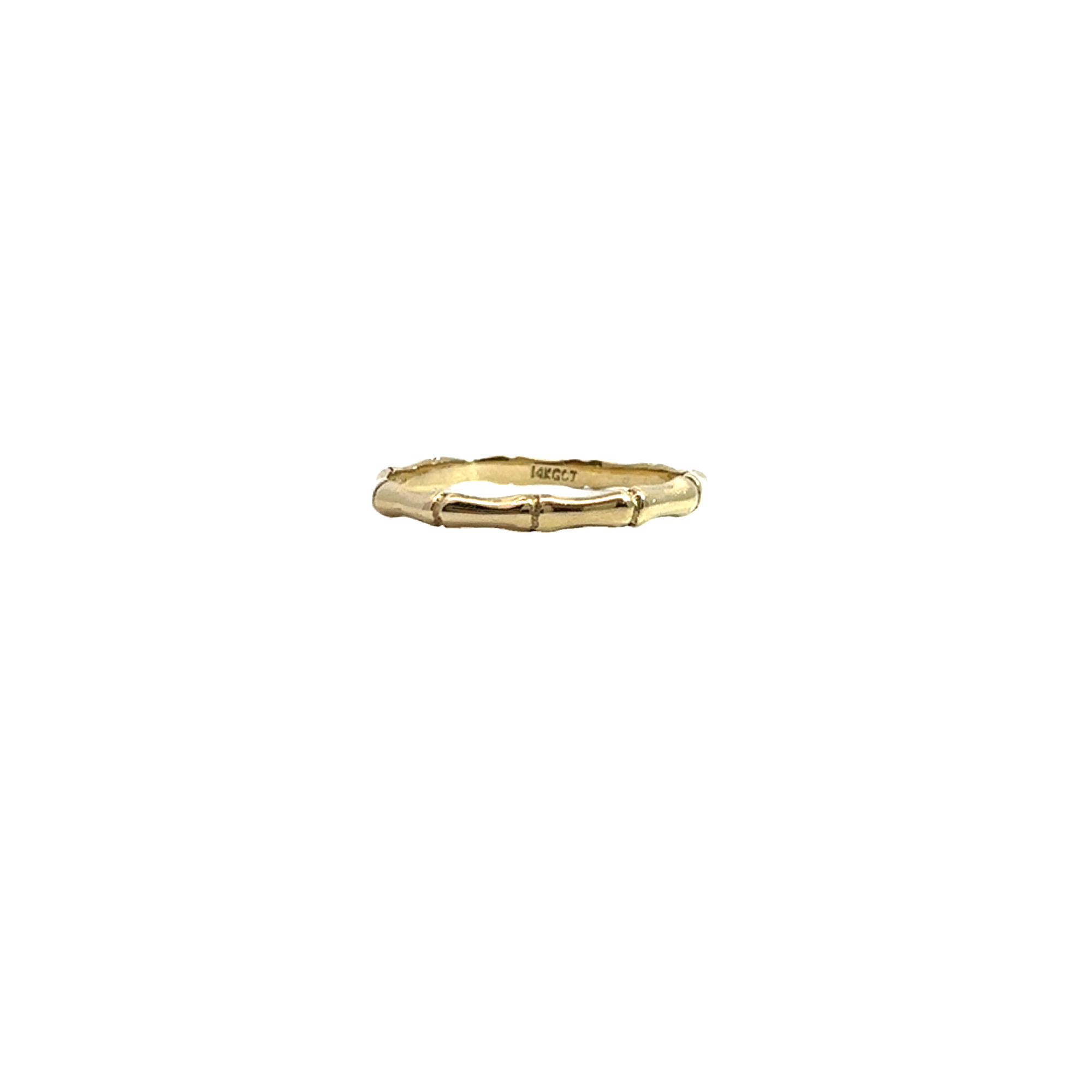 Estate 14k Yellow Gold Bamboo Band Ring