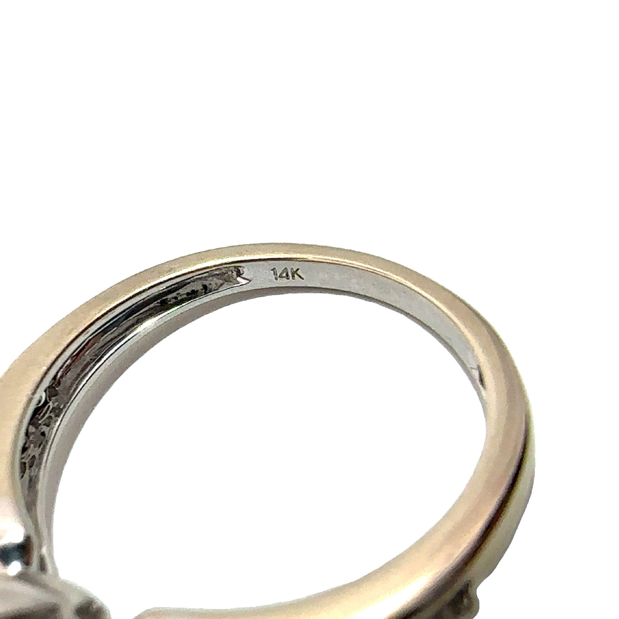 Estate 14k White Gold Round Brilliant Halo Set Diamond Bridal Set-1.69CTW