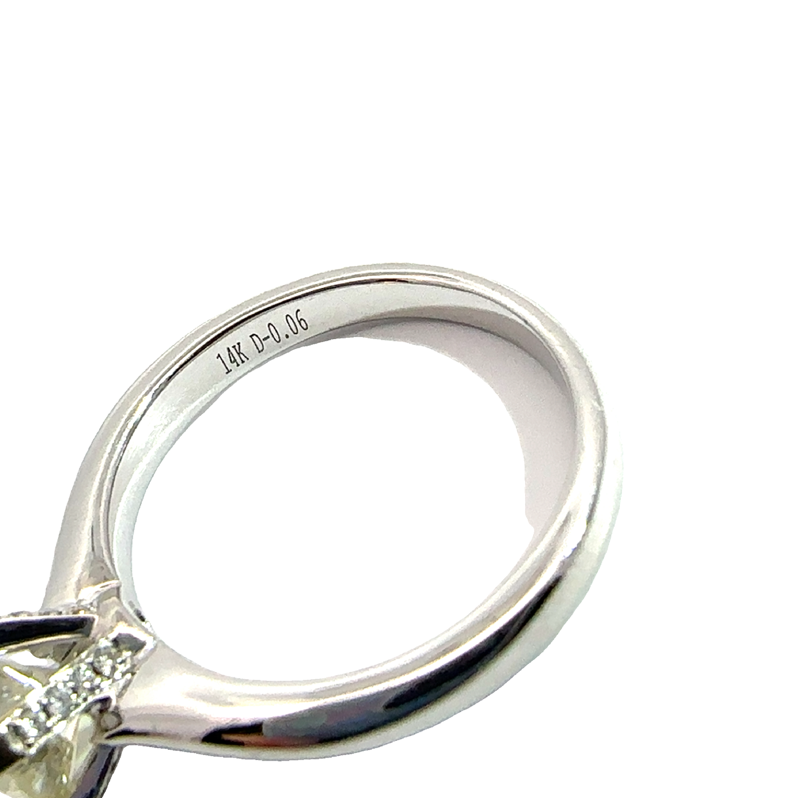 Estate 14k White Gold Round Brilliant Diamond Solitaire Engagement Ring-1.17CTW