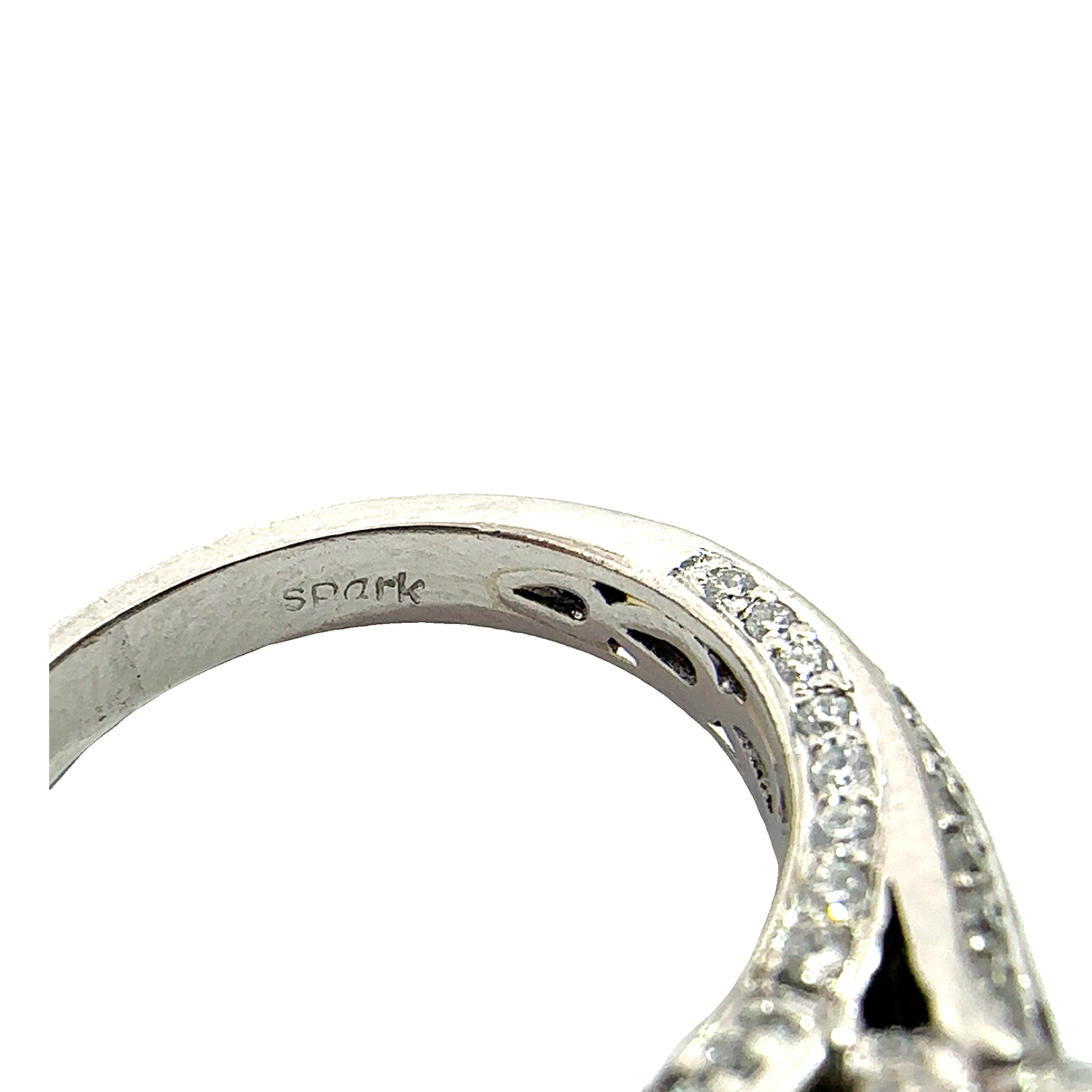 Vintage Platinum Round Brilliant Diamond Engagement Ring-2.97CTW