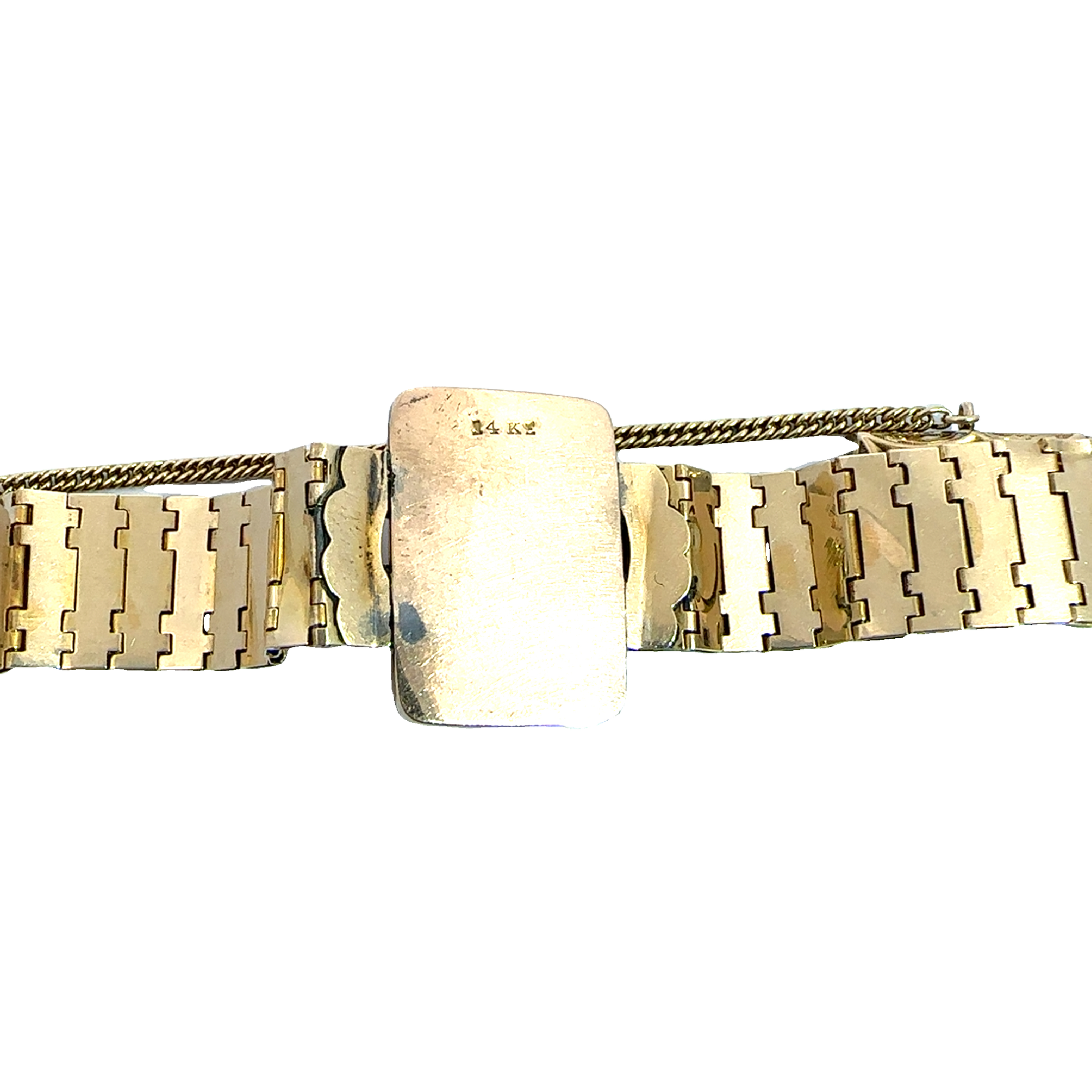Vintage Victorian Era 15k Yellow Gold Cameo Bracelet 6.5"