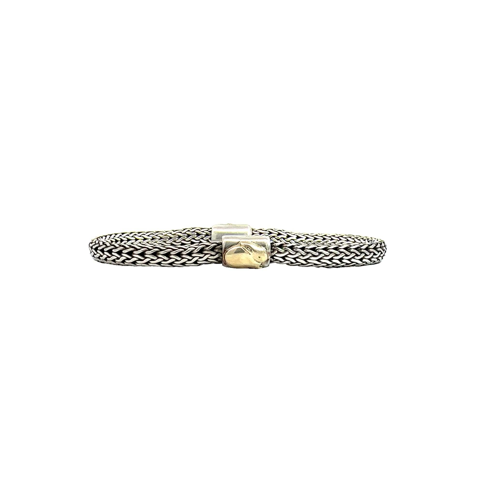 Estate John Hardy Sterling Silver & 18k Yellow Gold Bunny Icon Bracelet-Extra Small