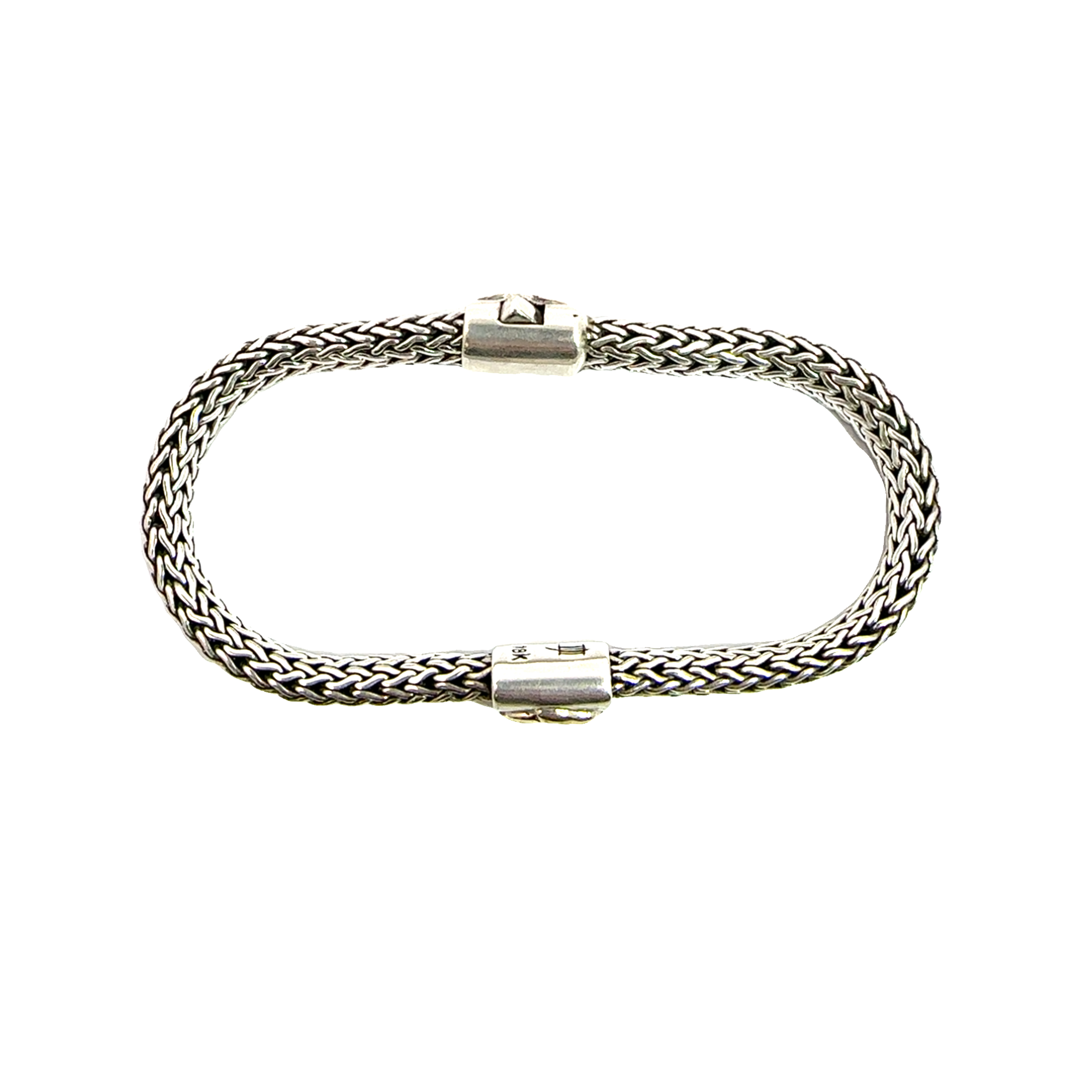 Estate John Hardy Sterling Silver & 18k Yellow Gold Bunny Icon Bracelet-Extra Small