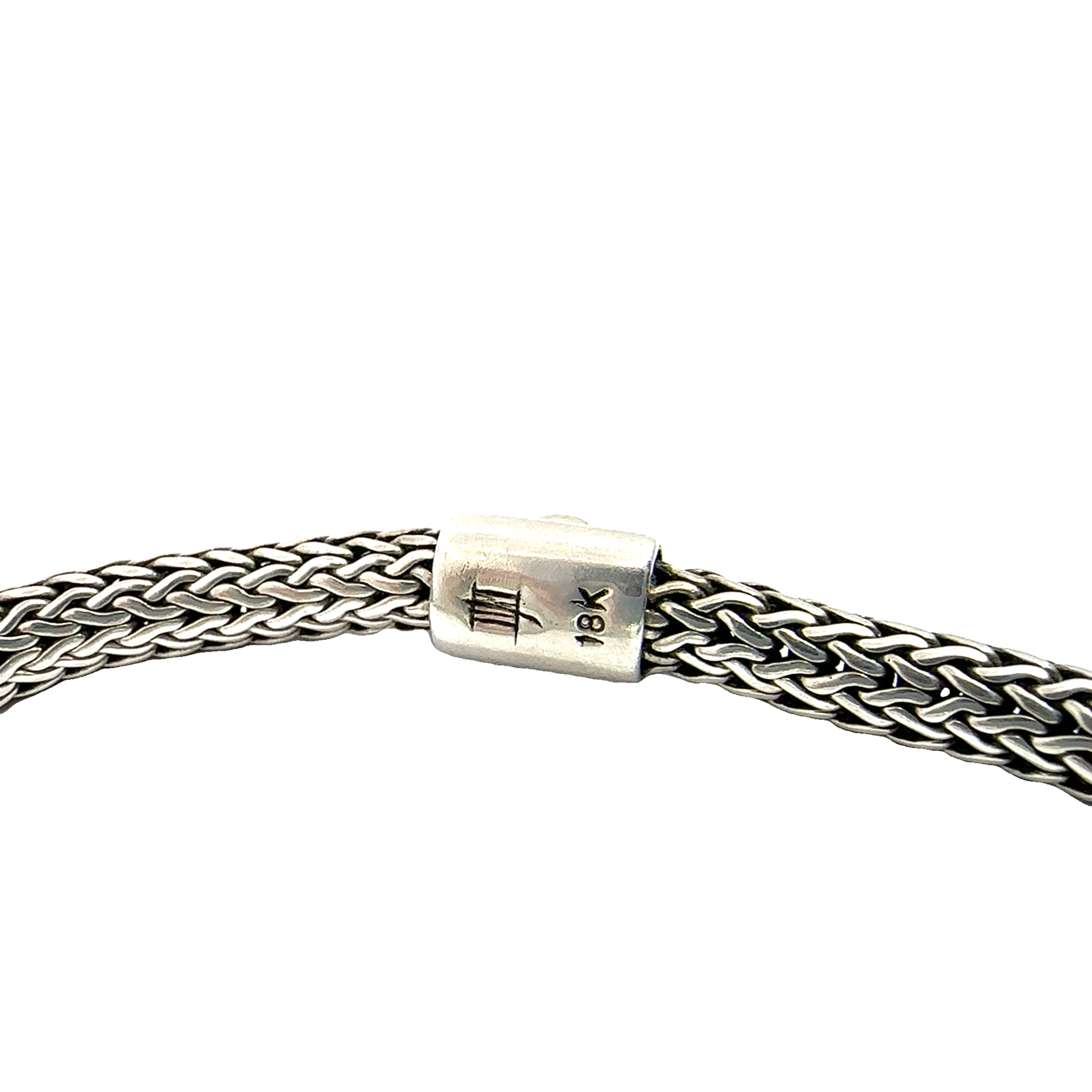 Estate John Hardy Sterling Silver & 18k Yellow Gold Bunny Icon Bracelet-Extra Small