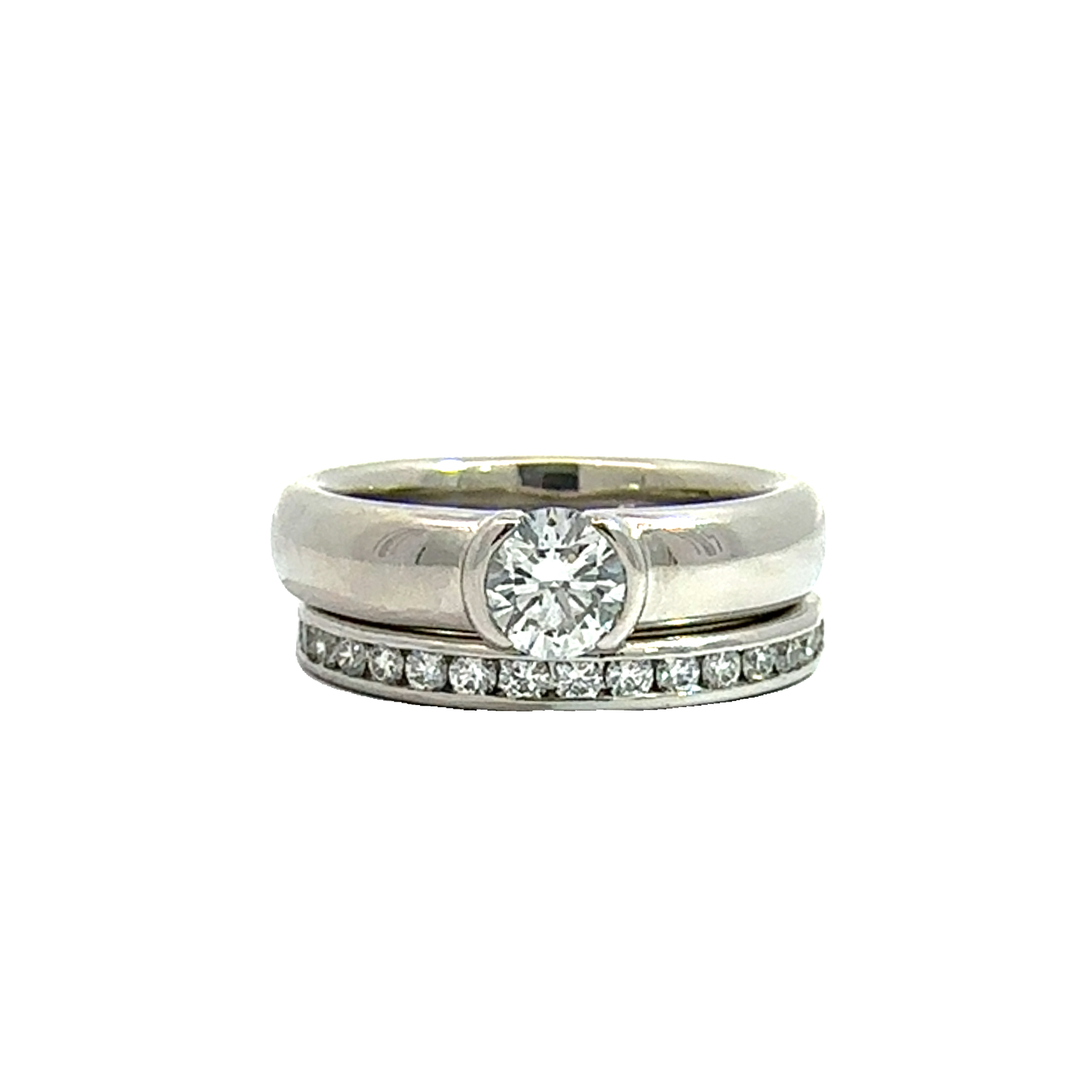 tiffany co platinum diamond wedding set