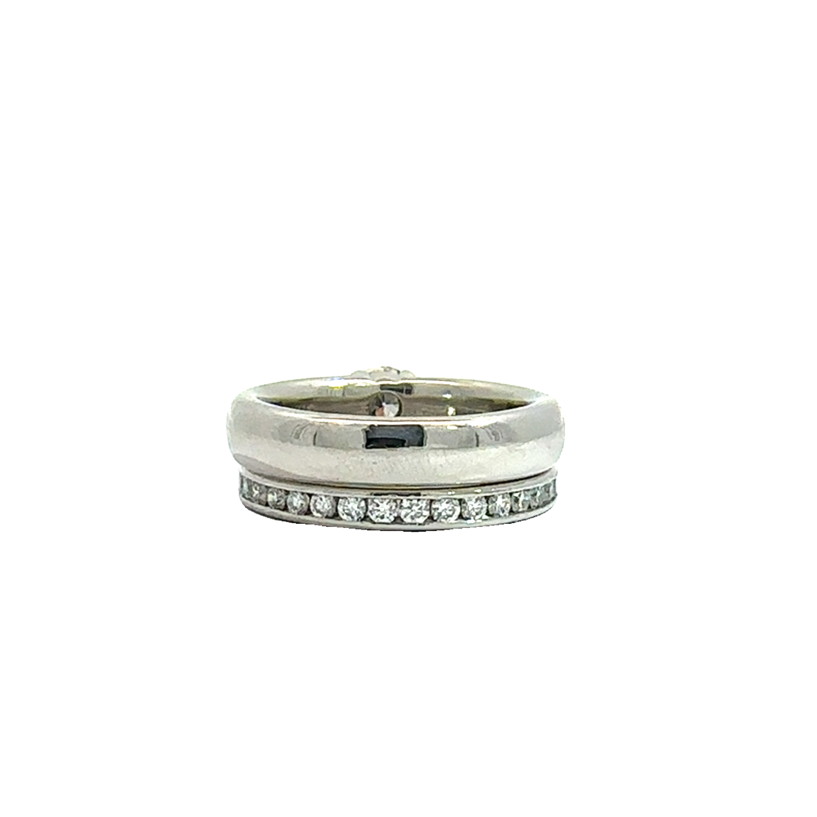 Estate Tiffany & Co Platinum Wedding Ring Set