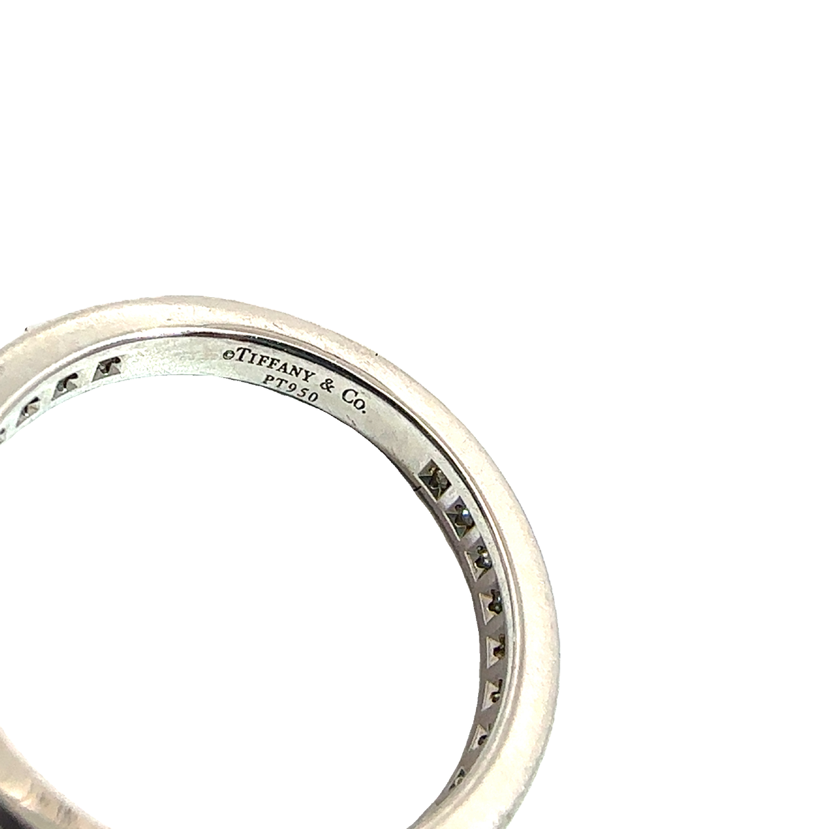 Estate Tiffany & Co Platinum Wedding Ring Set