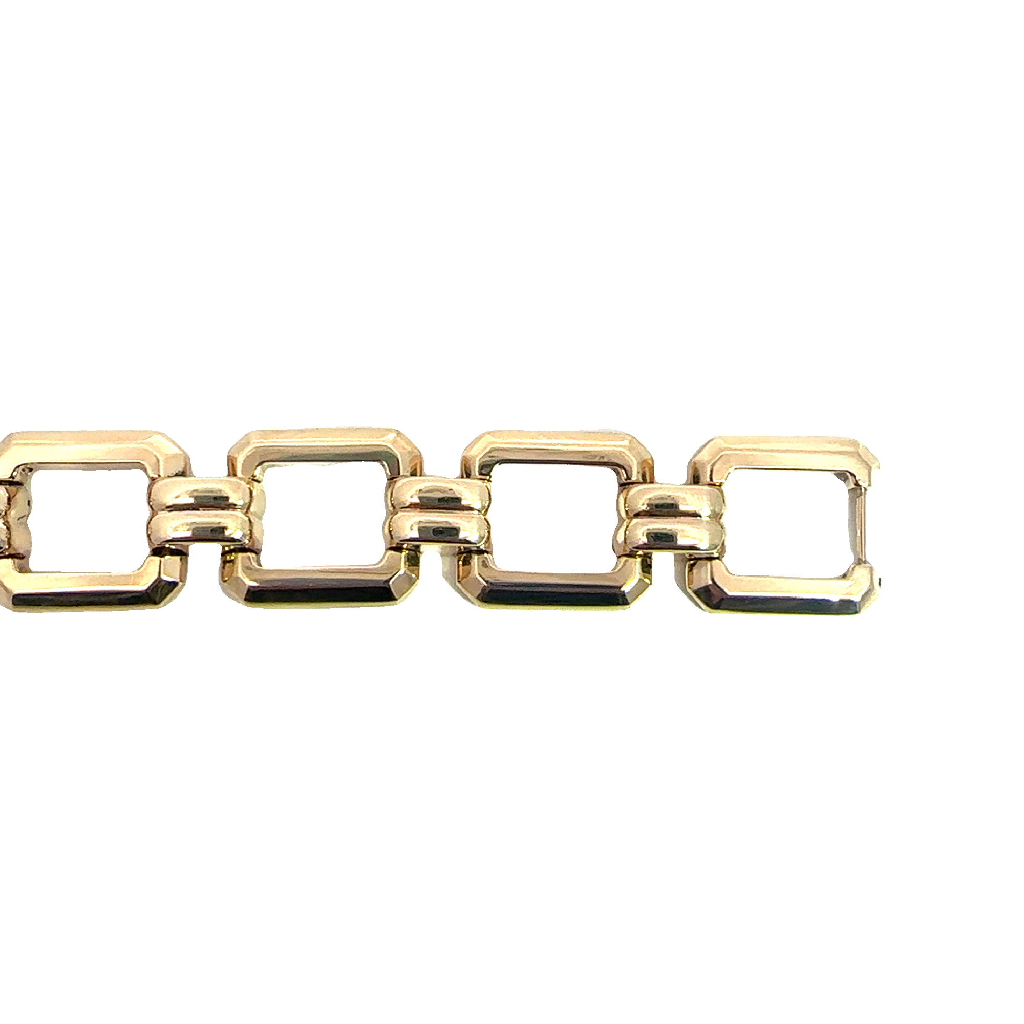 Estate 14k Yellow Gold Chain Link Bracelet 7"
