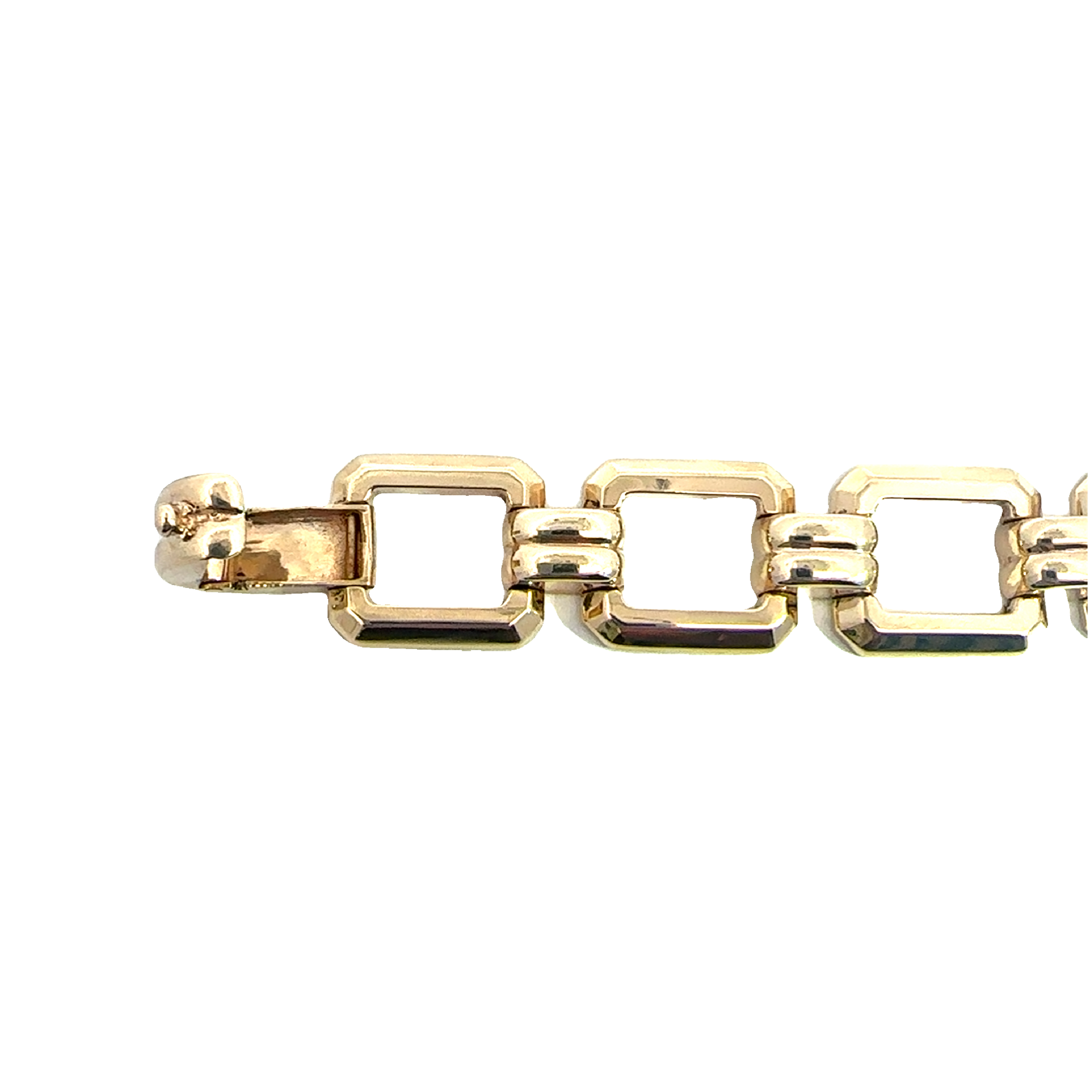 Estate 14k Yellow Gold Chain Link Bracelet 7"