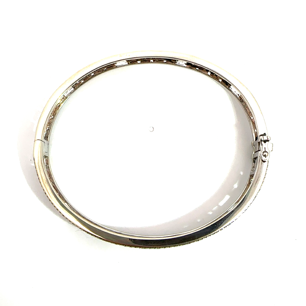 Estate EFFY 14k Multi Tone Gold 0.50cttw Pave Set Diamond Bangle Bracelet