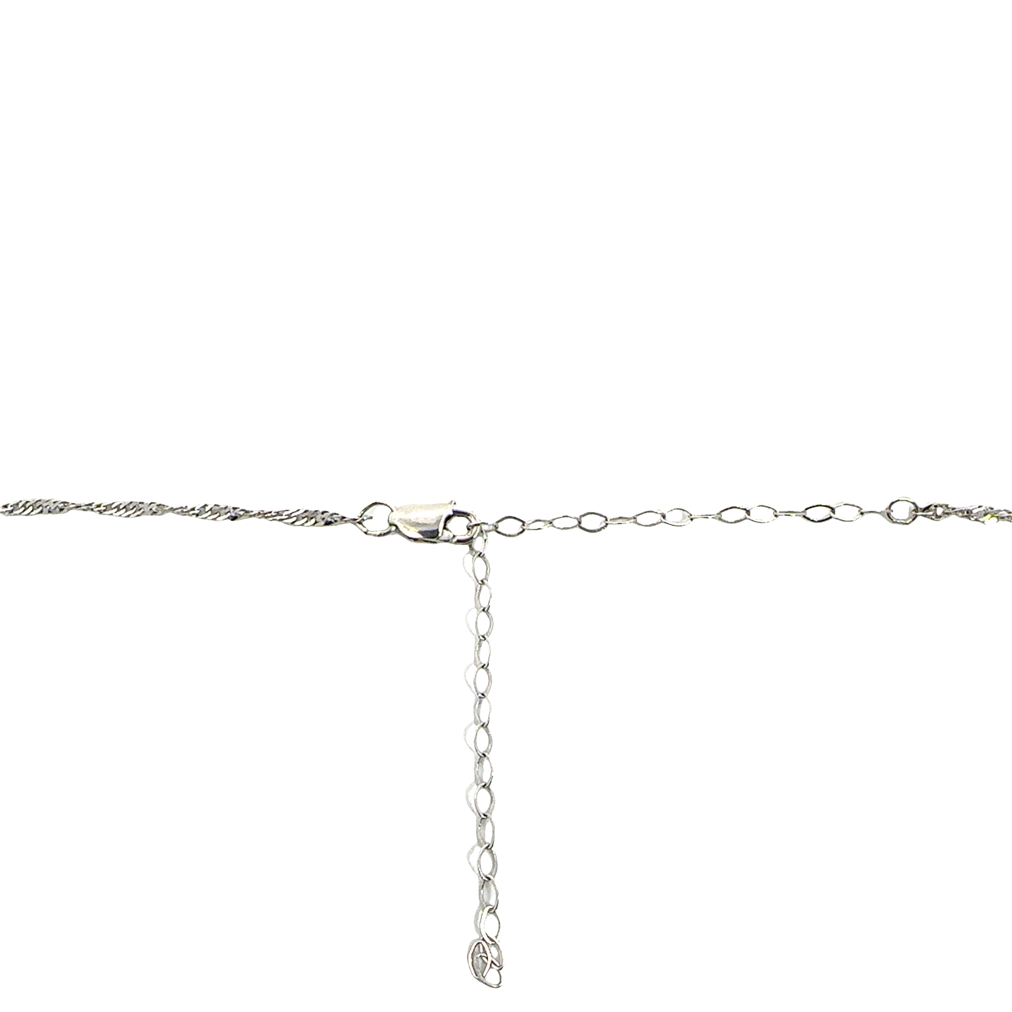 Vintage 14k White Gold Pearl and 1.21cttw Diamond Necklace 18"