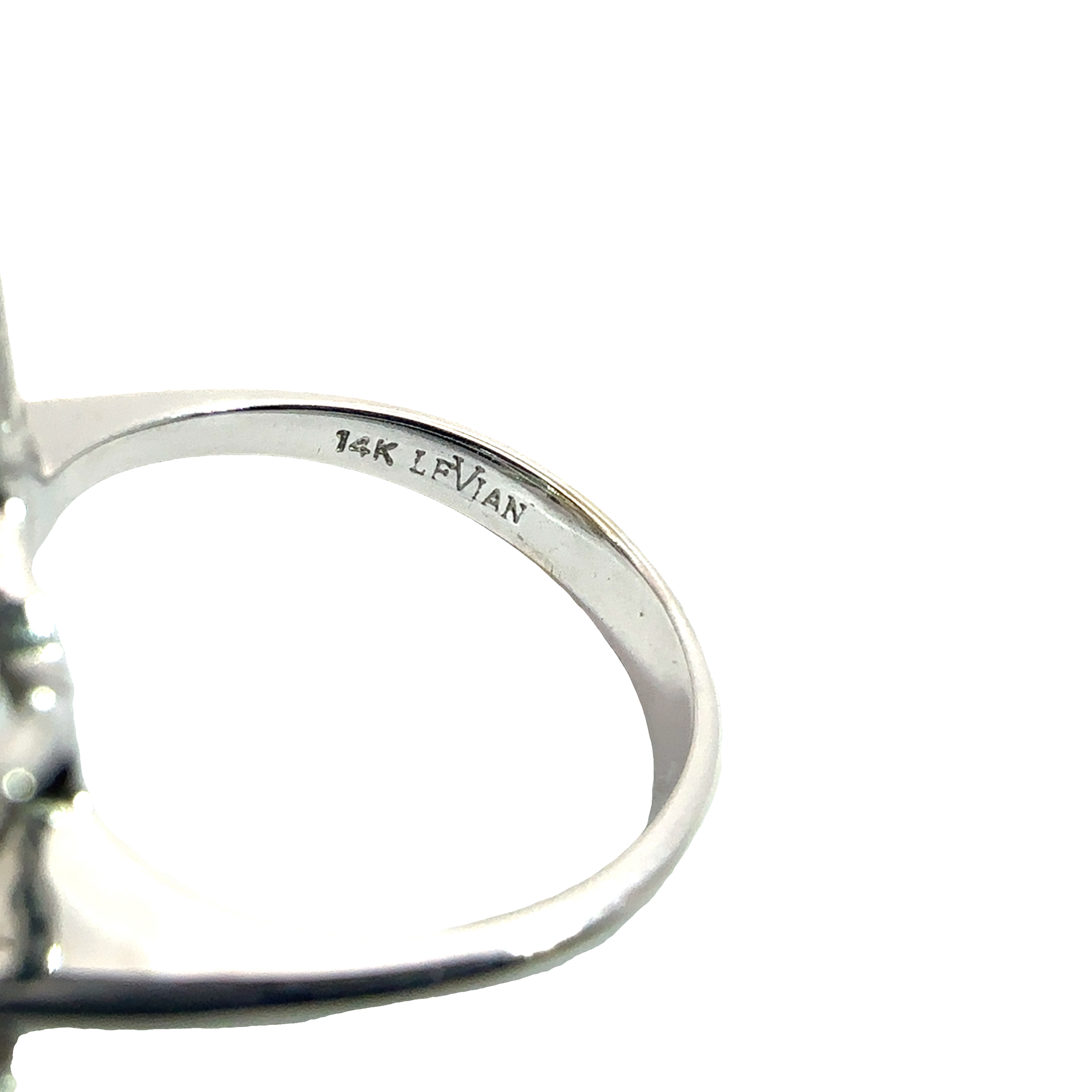 Estate Le Vian 14k White Gold 2.60ctw White and Chocolate Diamond Floral Ring