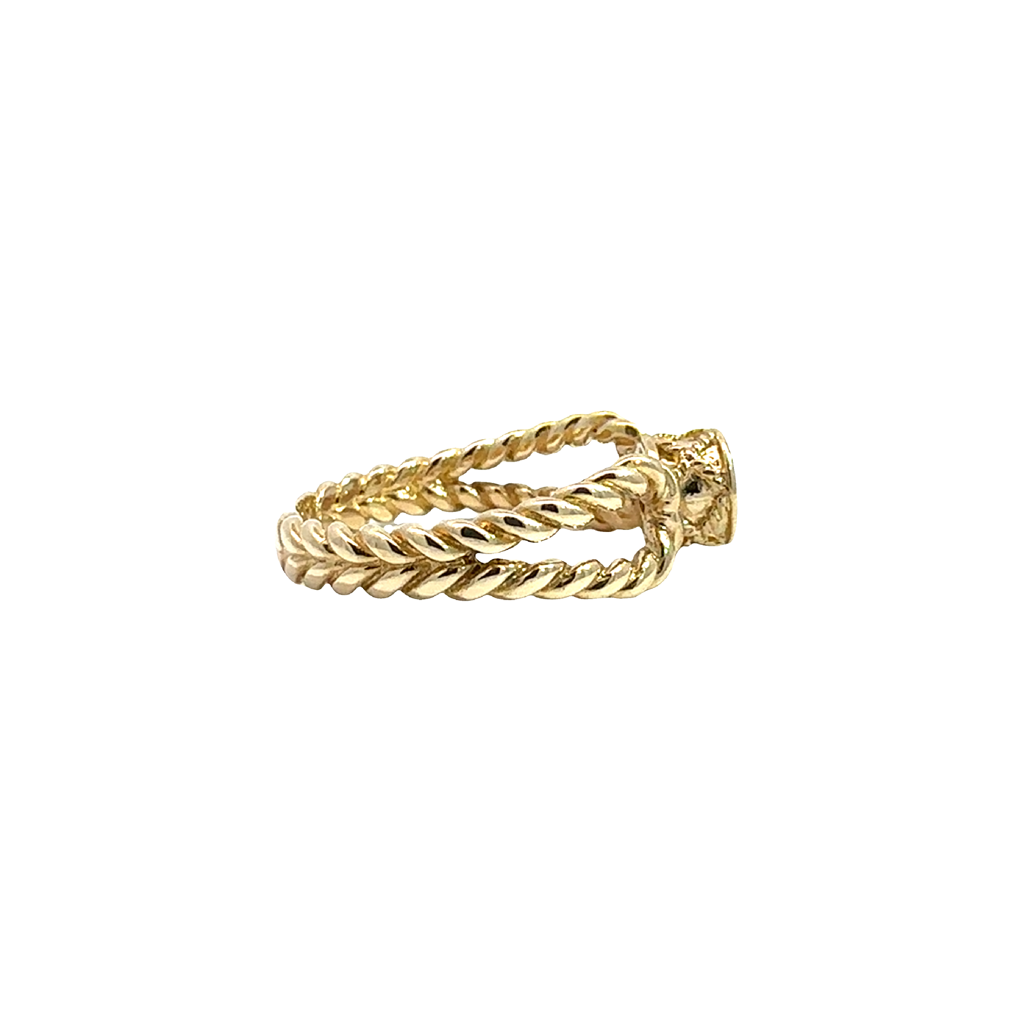 Estate 14k Yellow Gold Solitaire 0.10ctw Diamond Ring