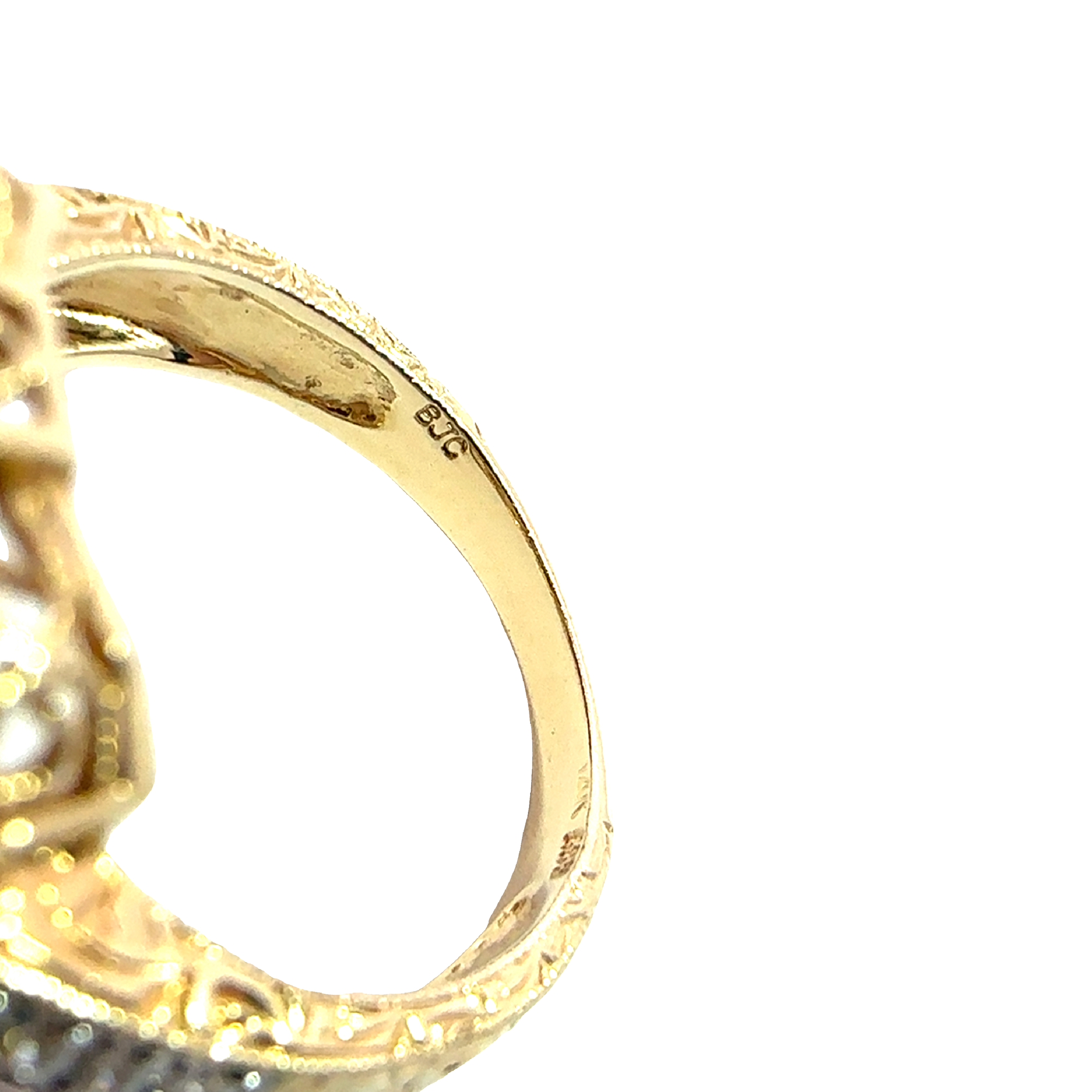 Vintage 14k Yellow Gold 4.20ctw Cushion Cut Kunzite 0.43ctw Diamond Ring