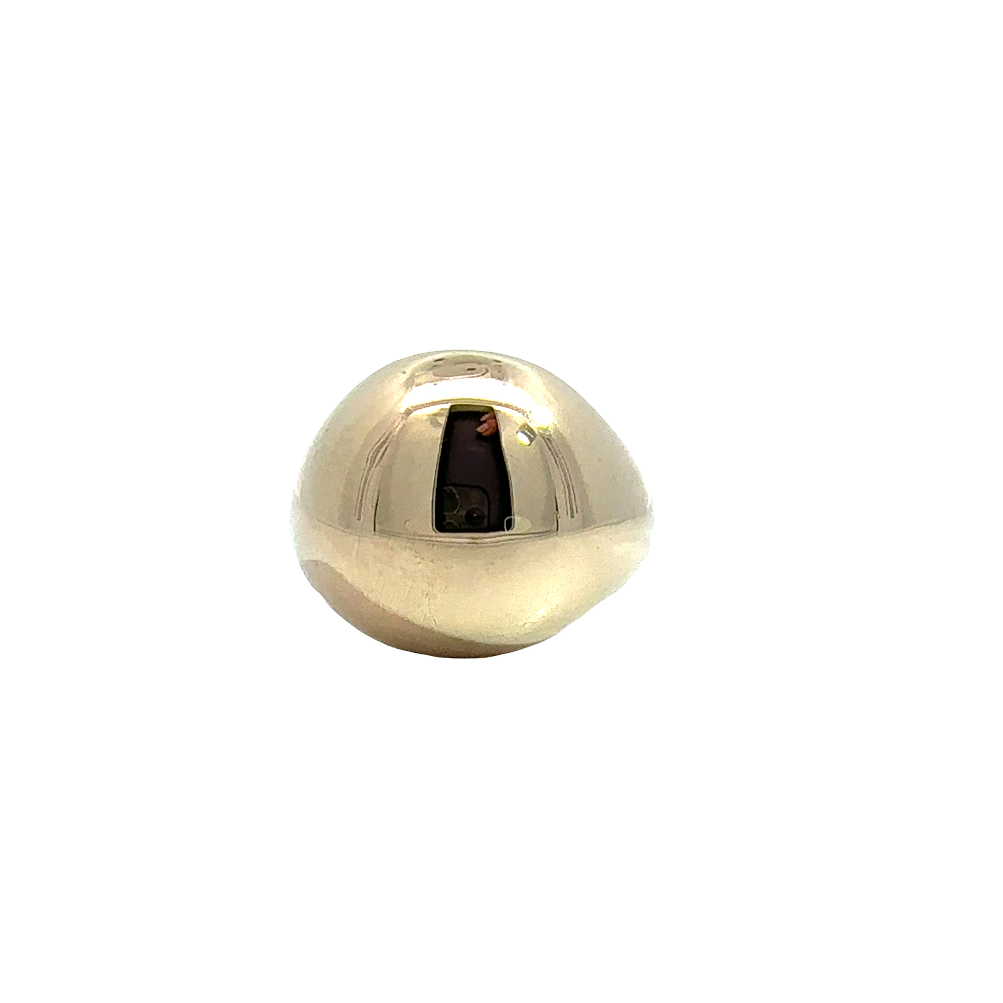 14k Yellow Gold Sculptural Gold Dome Cocktail Ring
