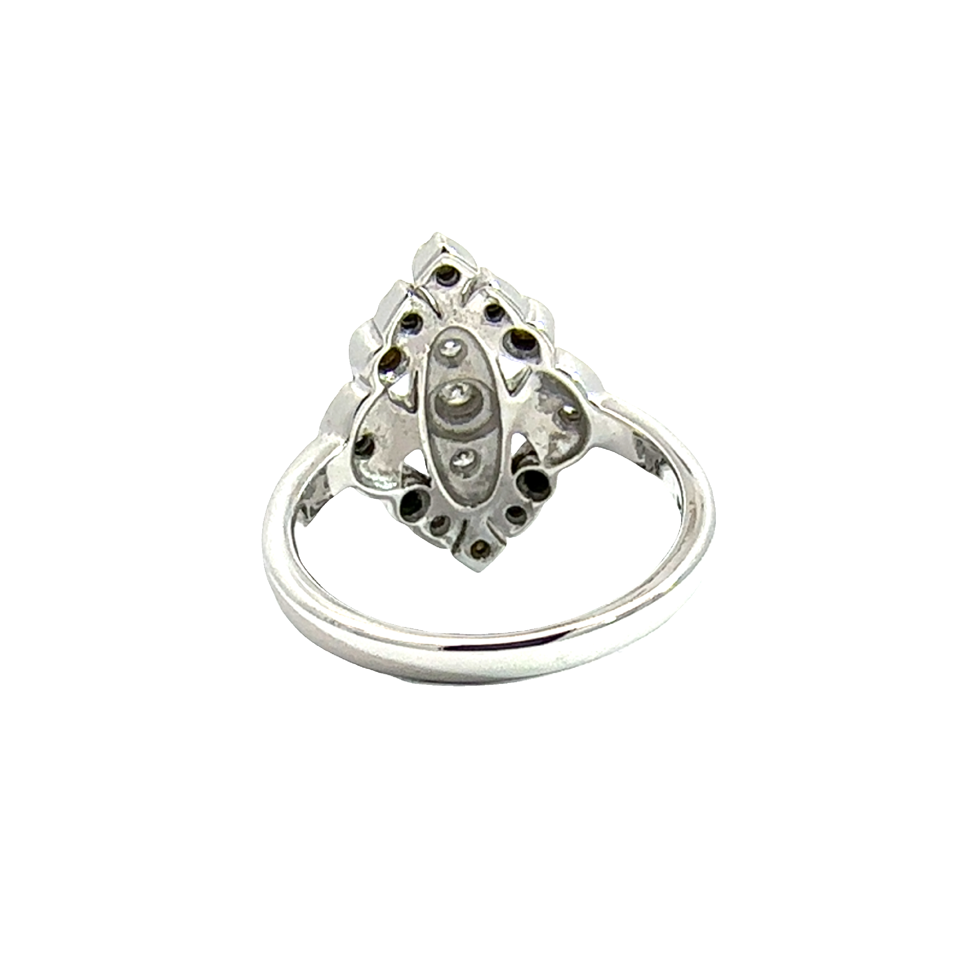 Vintage 10k White Gold 0.28ctw Diamond Ring