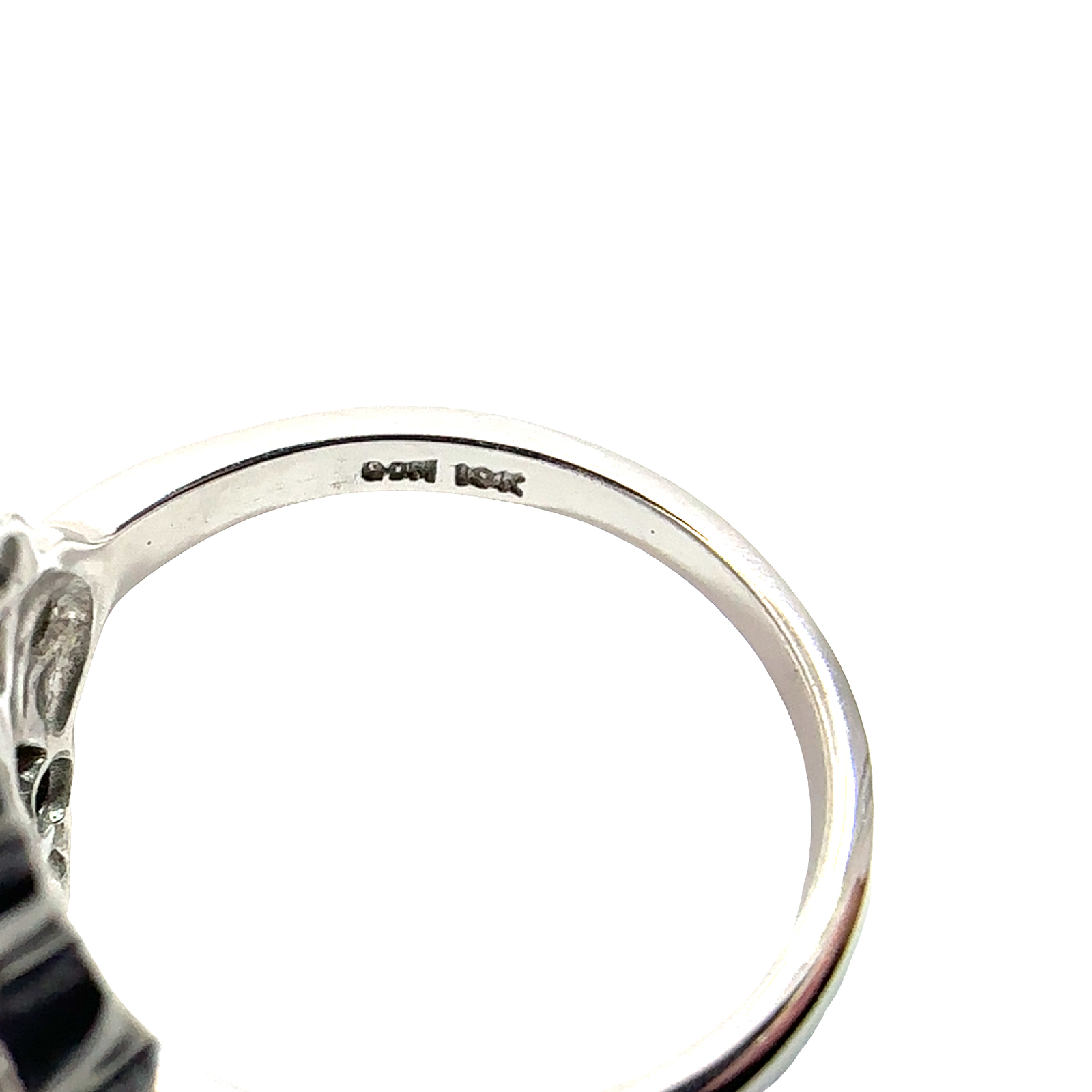 Vintage 10k White Gold 0.28ctw Diamond Ring