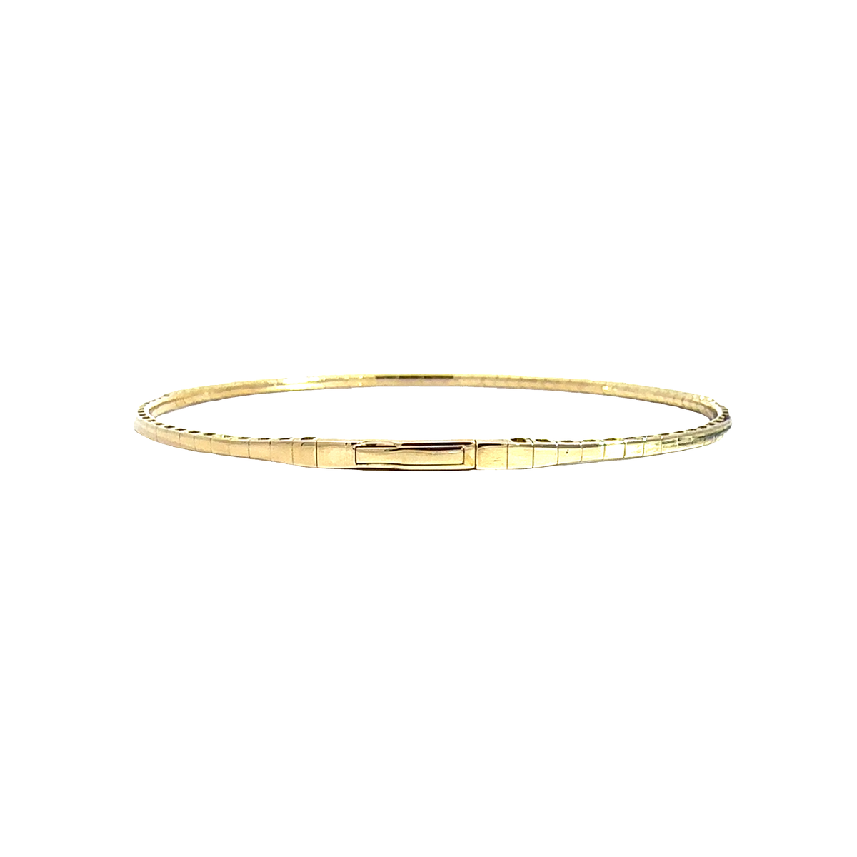 Estate 14k Yellow Gold 0.80cttw Diamond Flex Bracelet