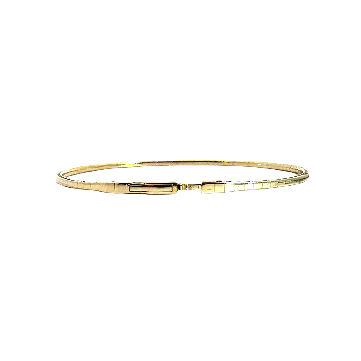 Estate 14k Yellow Gold 0.80cttw Diamond Flex Bracelet