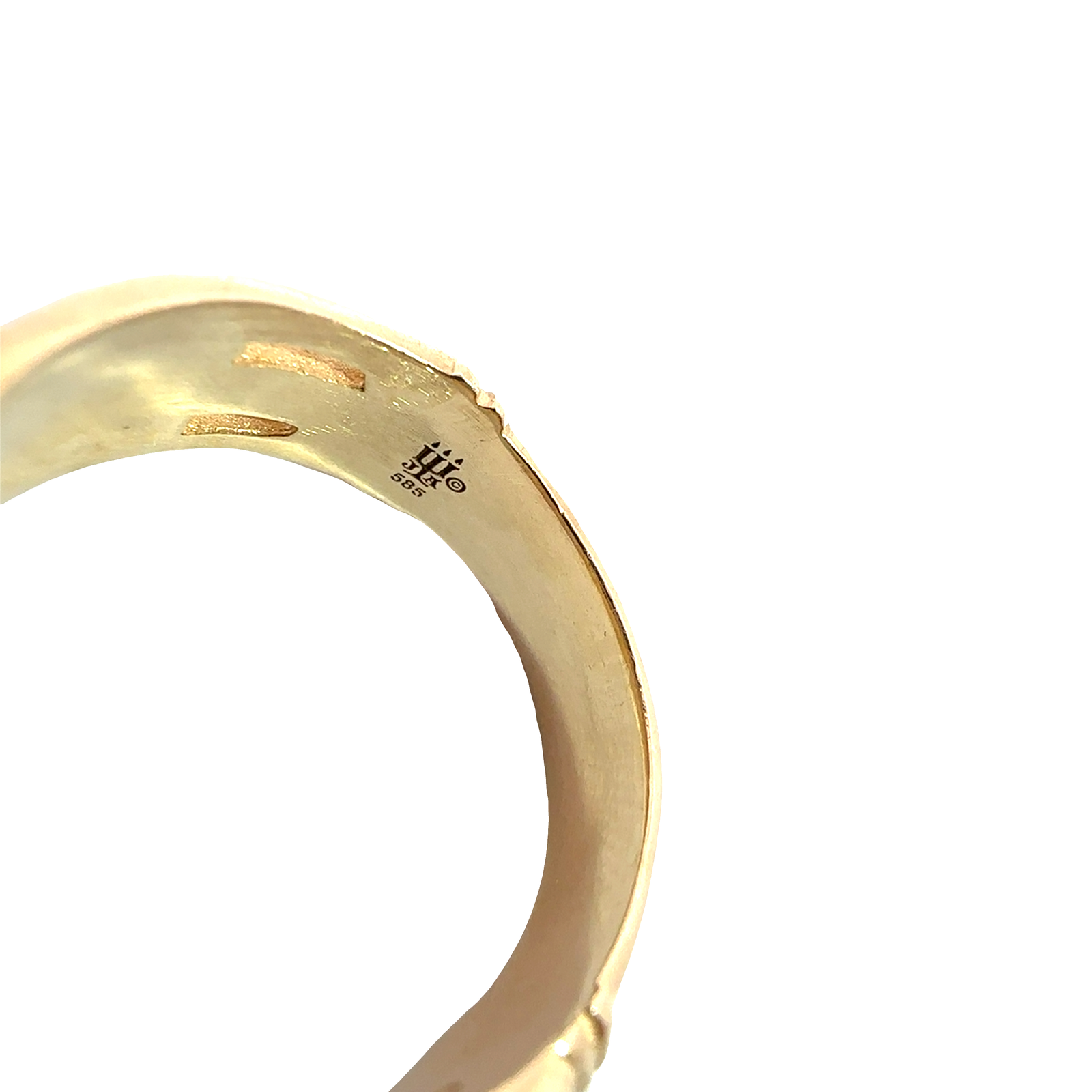 Vintage James Avery 14k Yellow Gold 0.35ctw Cabochon Garnet Luther Ring