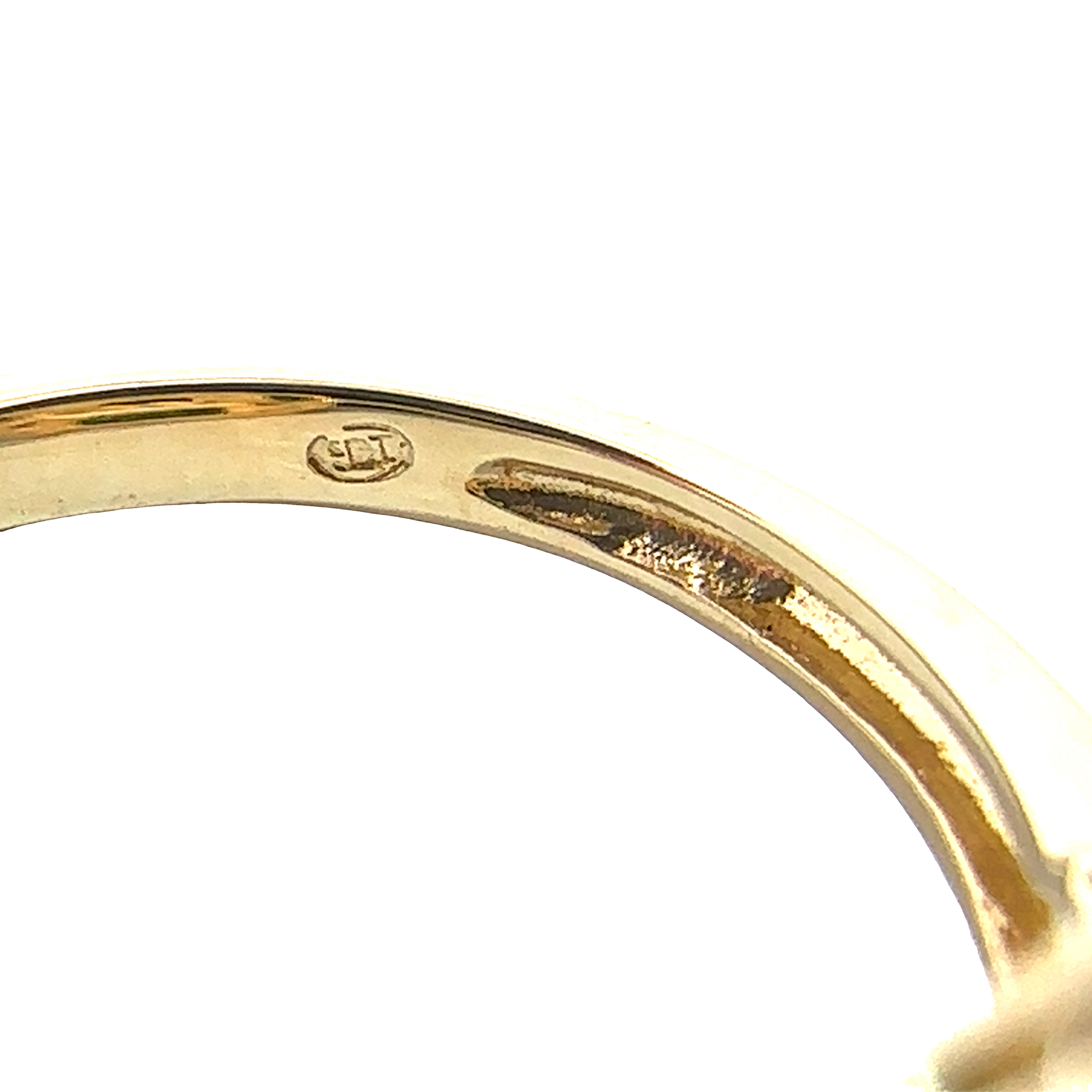 Vintage 14k Yellow Gold 0.28ctw Emerald and 0.07ctwDiamond Ring