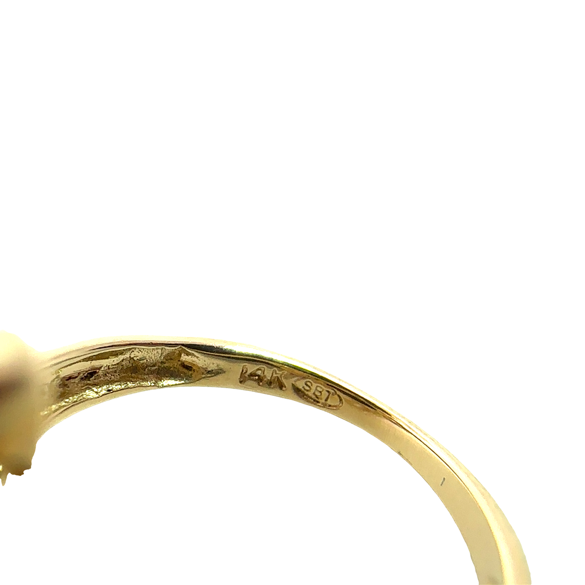 Vintage 14k Yellow Gold 3.95ctw Cabochon Garnet and Diamond Ring