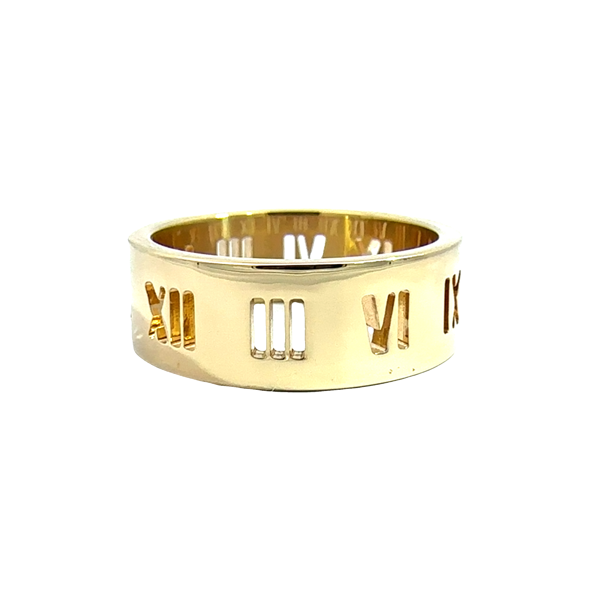 Estate Tiffany & Co. 18k Yellow Gold Atlas Band Ring