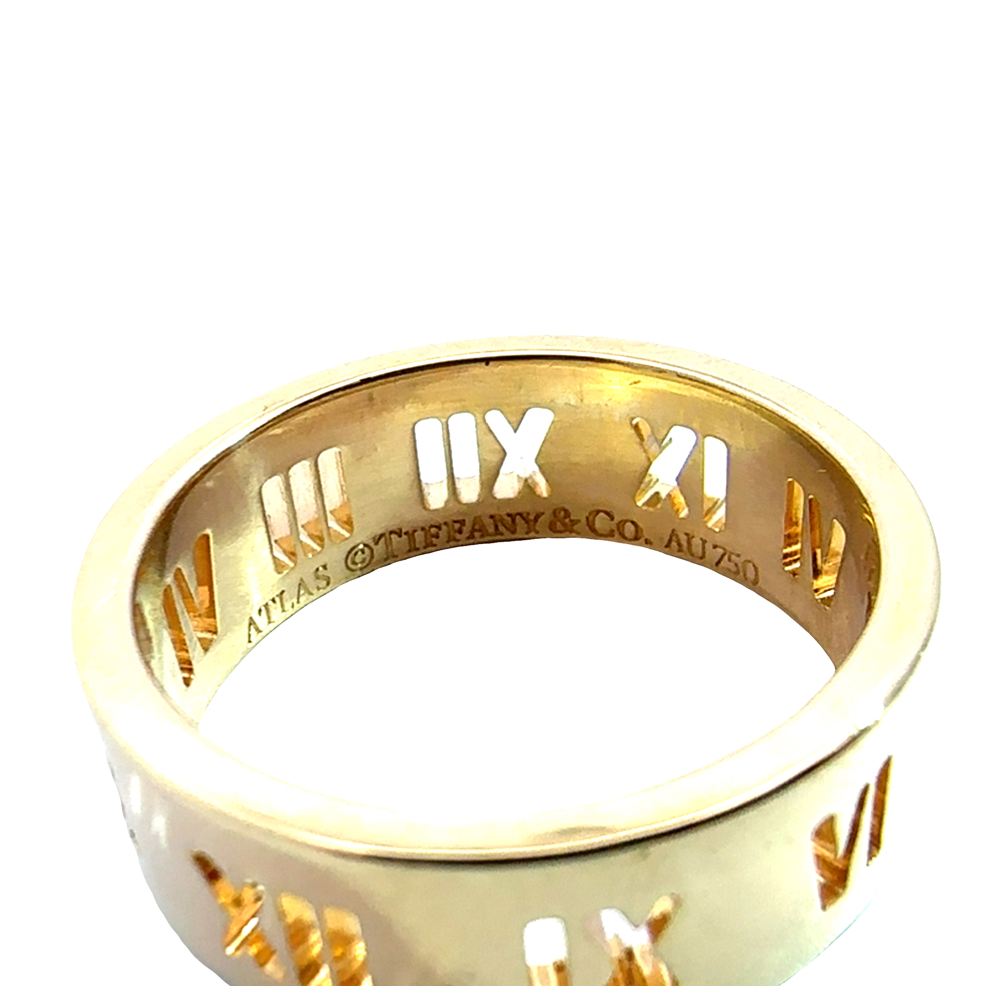 Estate Tiffany & Co. 18k Yellow Gold Atlas Band Ring