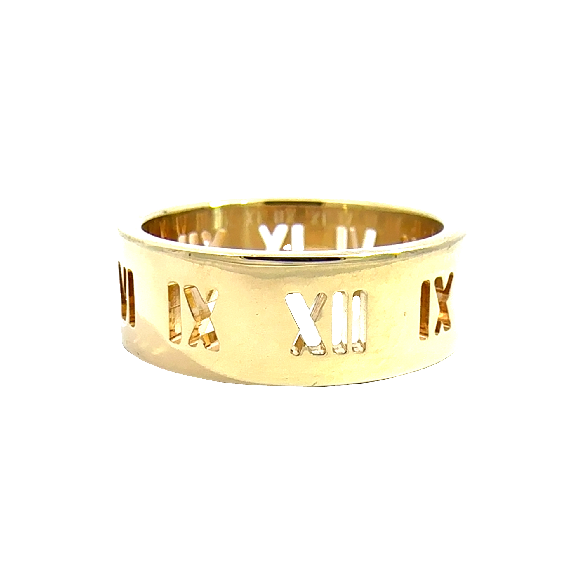 Estate Tiffany & Co. 18k Yellow Gold Atlas Band Ring