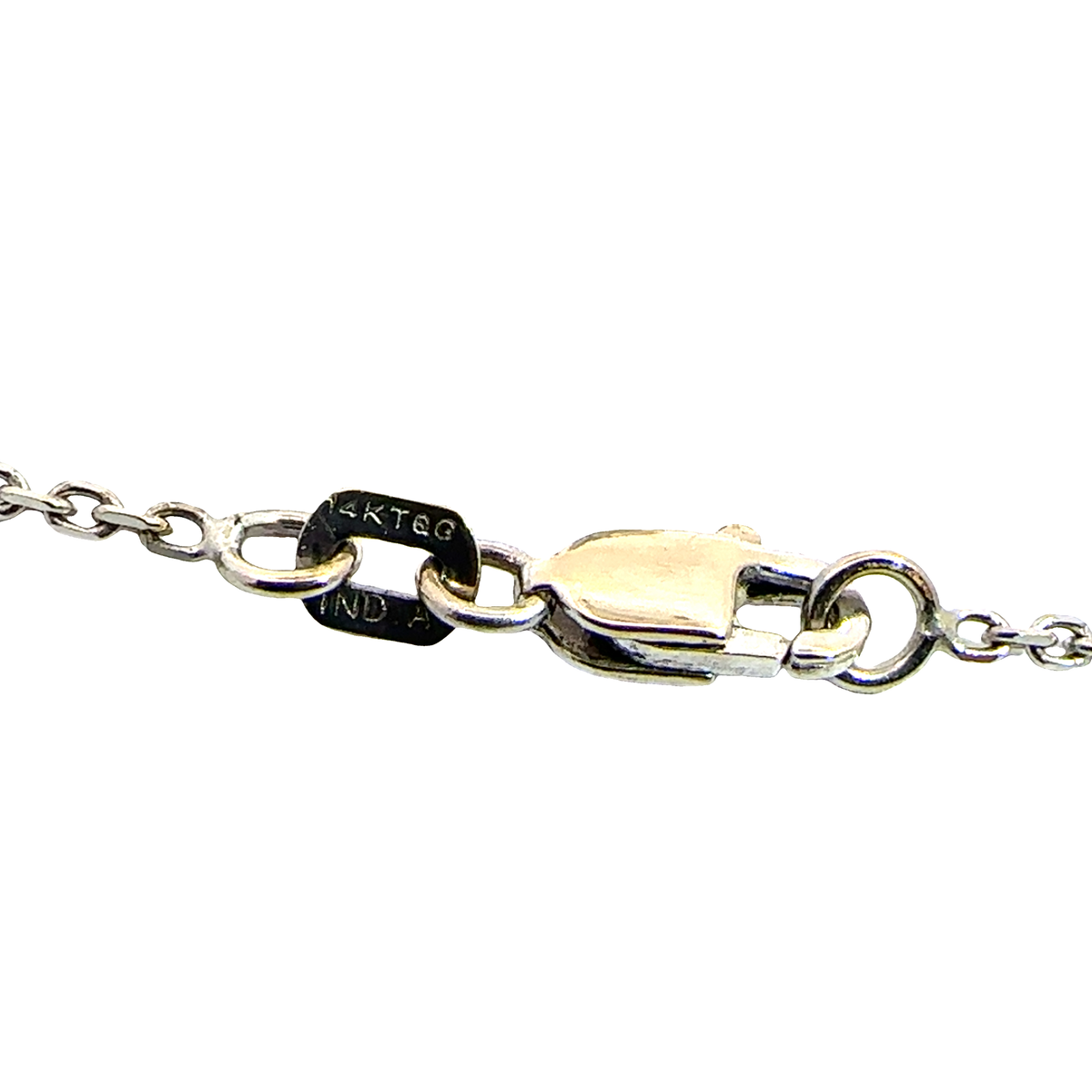 Vintage 14k White Gold 4.85ctw Amethyst and  0.64ctw Diamond Necklace