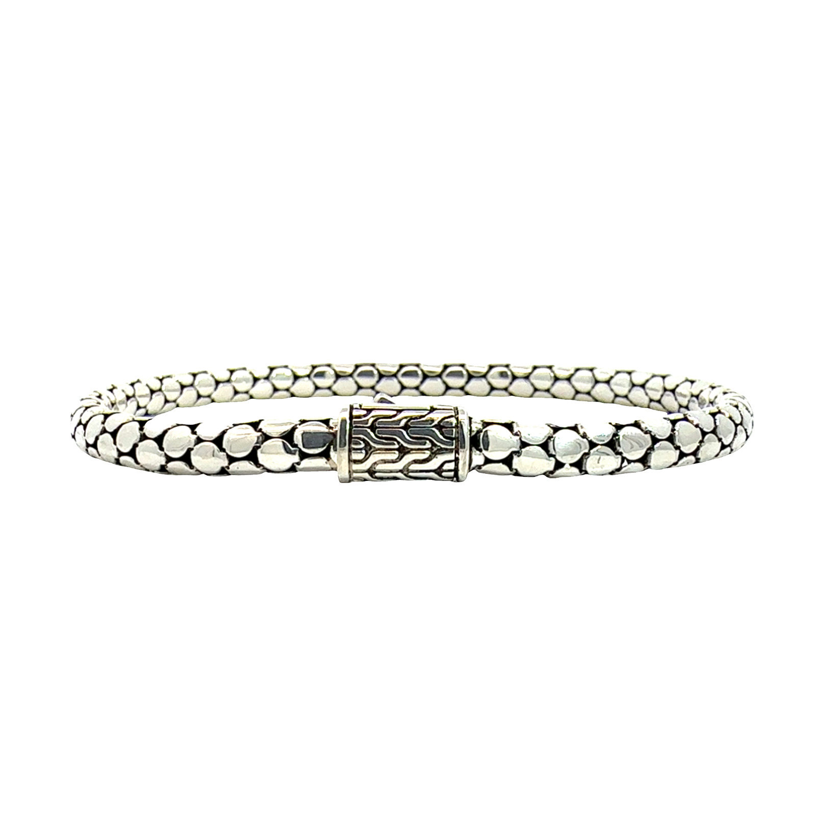 Estate John Hardy Sterling Silver Dot Chain Bracelet, Slim