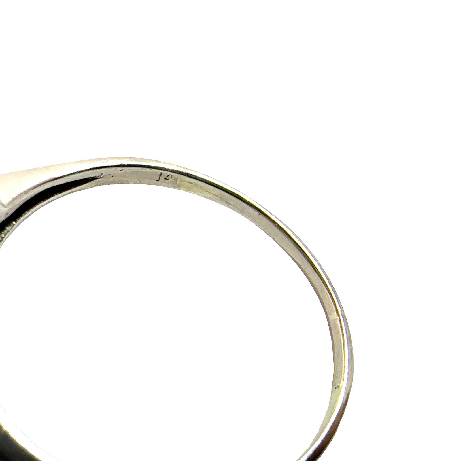 Vintage 14k White Gold 0.78ctw Diamond Cluster Princess Ring