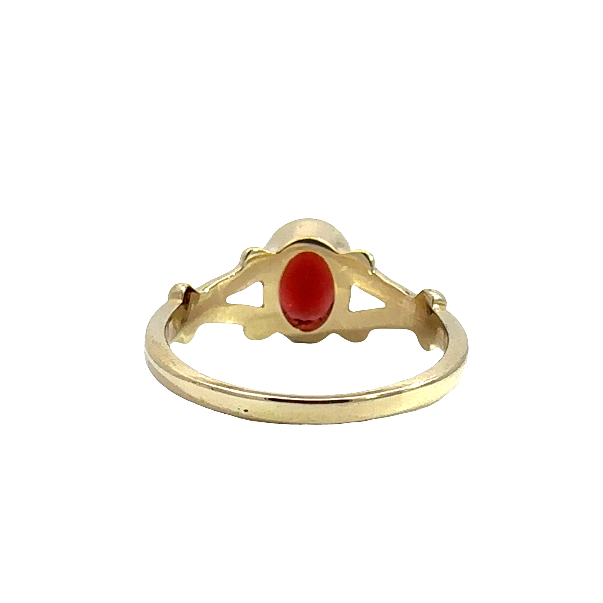 Vintage 14k Yellow Gold 1.50ctw Oval Garnet Ring