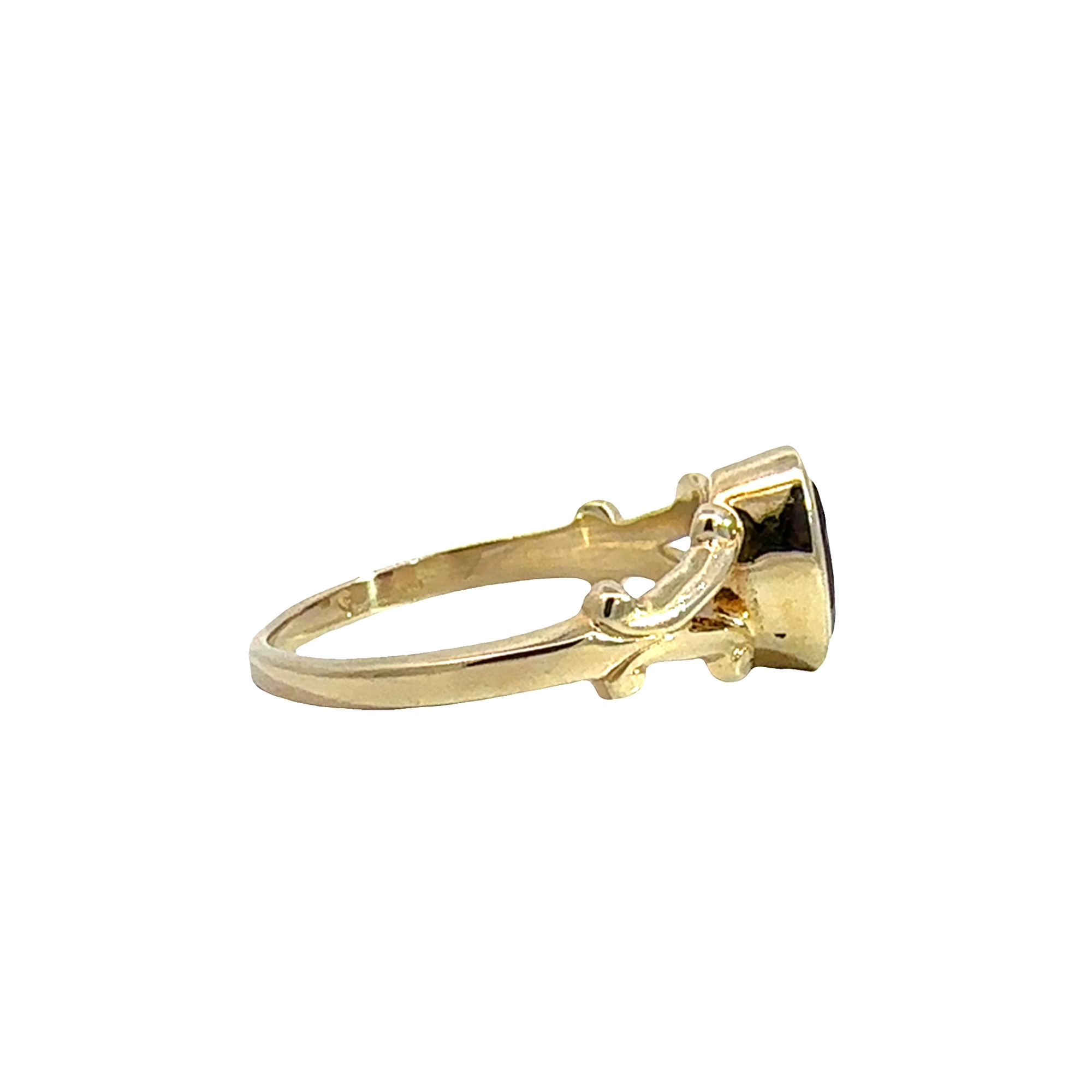 Vintage 14k Yellow Gold 1.50ctw Oval Garnet Ring
