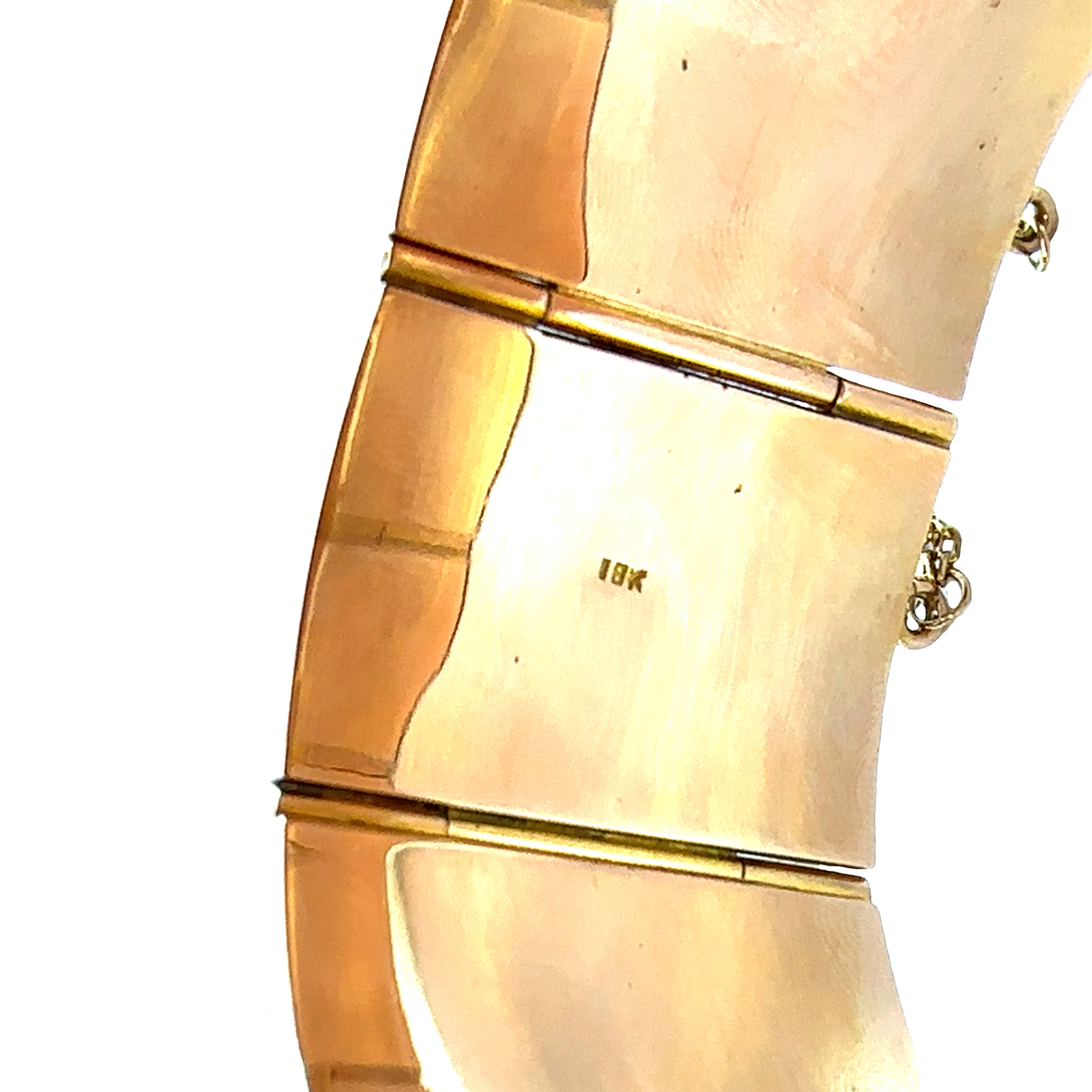 Vintage 18k Yellow and Rose Gold Chinese Inspired Bracelet