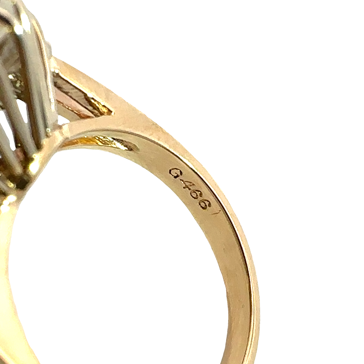 Estate 14k Yellow Gold 1.05ctw Sapphire & 1.06ctw Diamond Ring