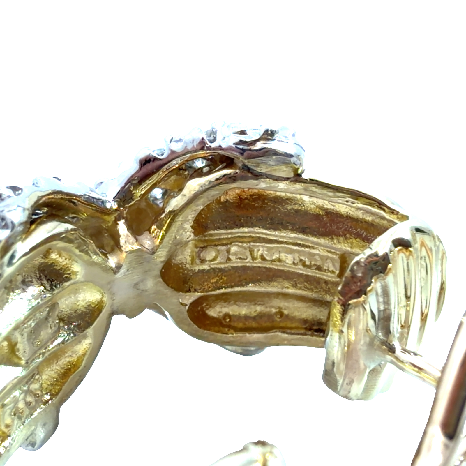 David Yurman 14k Yellow Gold Diamond Crossover Earrings