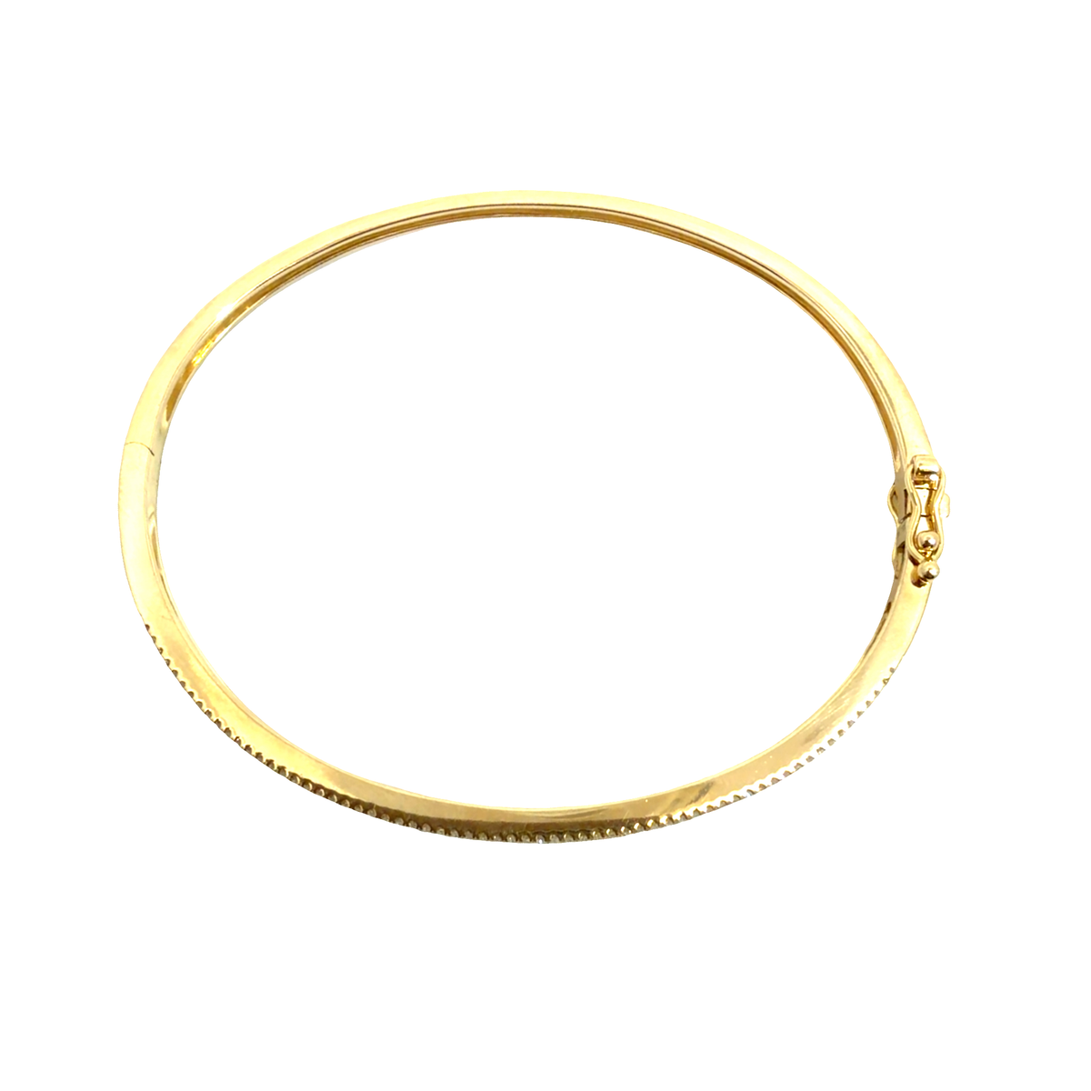Estate 14k Yellow Gold 0.75ctw Diamond Bangle