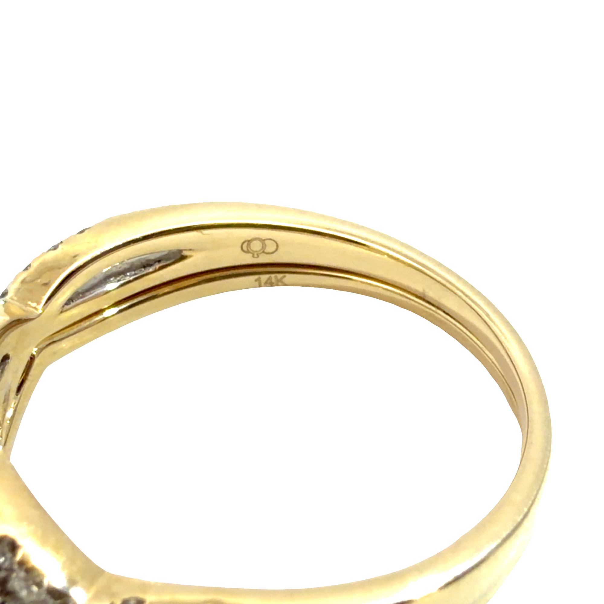 Estate My Trio 14k Yellow Gold 1.13ctw Diamond Engagement Ring Set