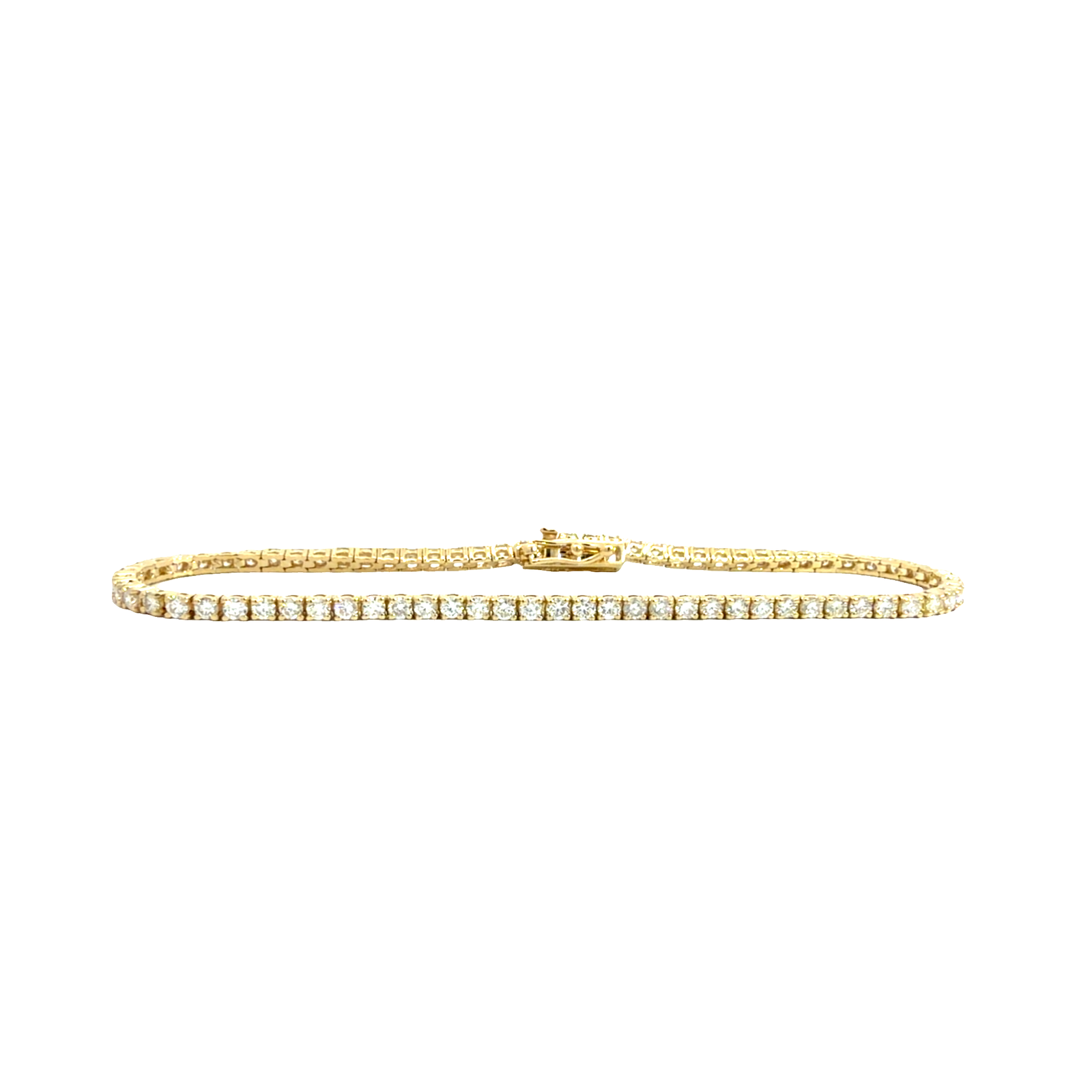 The Jewel Box 14k Yellow Gold Classic 2.35ctw Diamond Tennis Bracelet