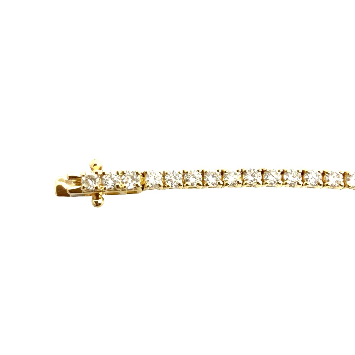 The Jewel Box 14k Yellow Gold Classic 2.35ctw Diamond Tennis Bracelet