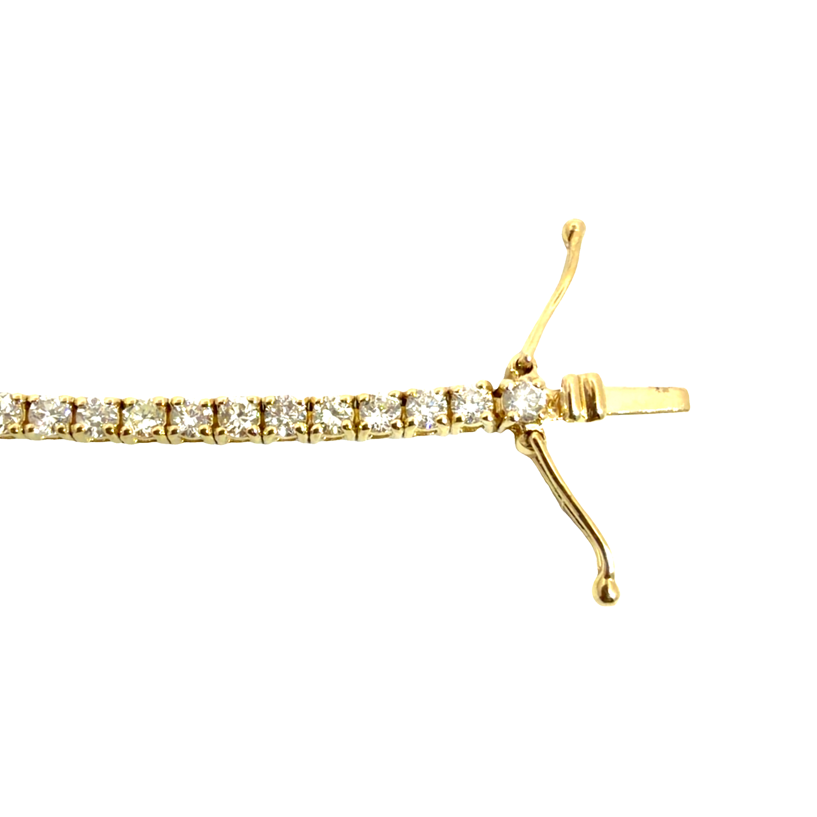 The Jewel Box 14k Yellow Gold Classic 2.35ctw Diamond Tennis Bracelet