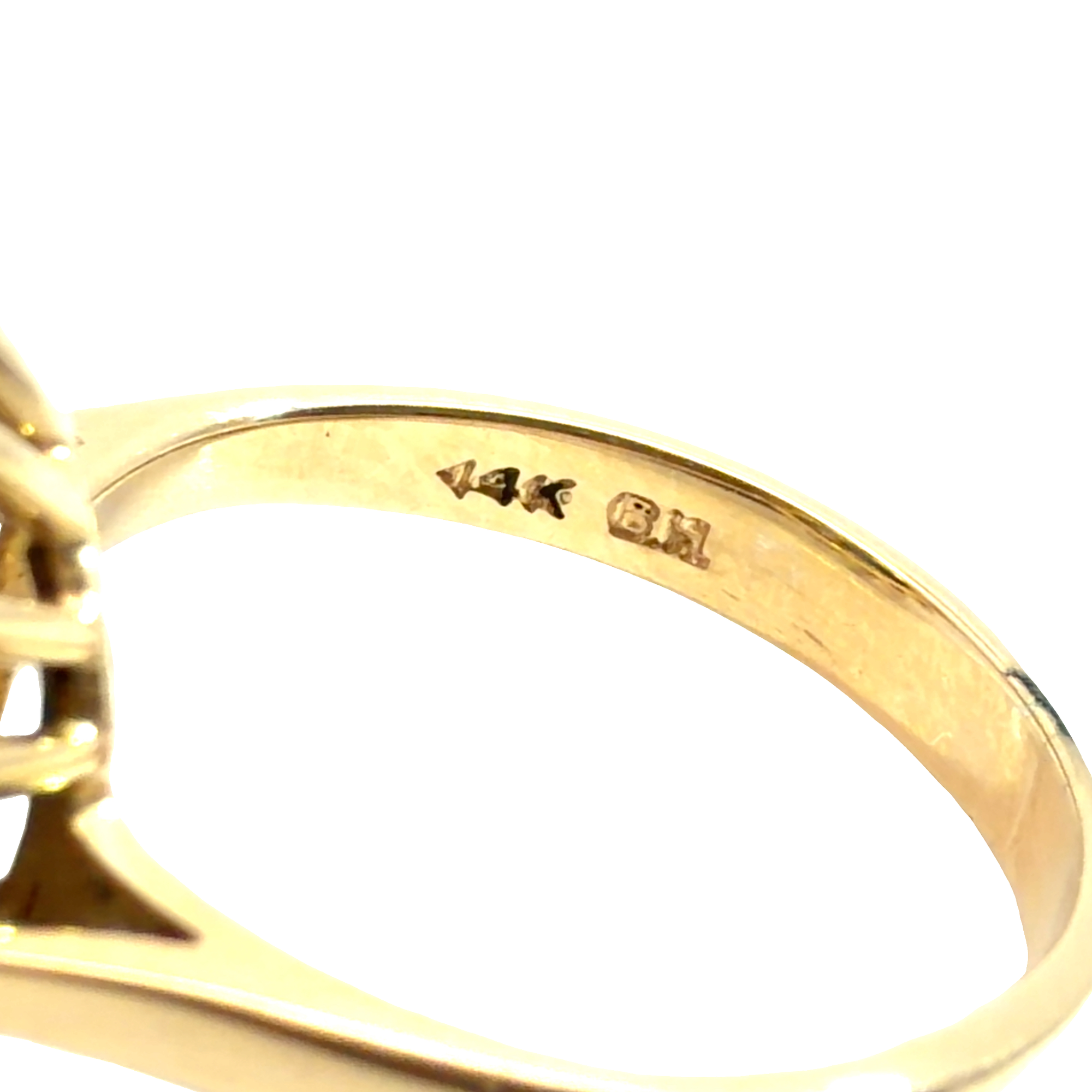 Vintage 14k Yellow Gold 2.04ctw Sapphire and 0.46ctw Diamond Halo Ring